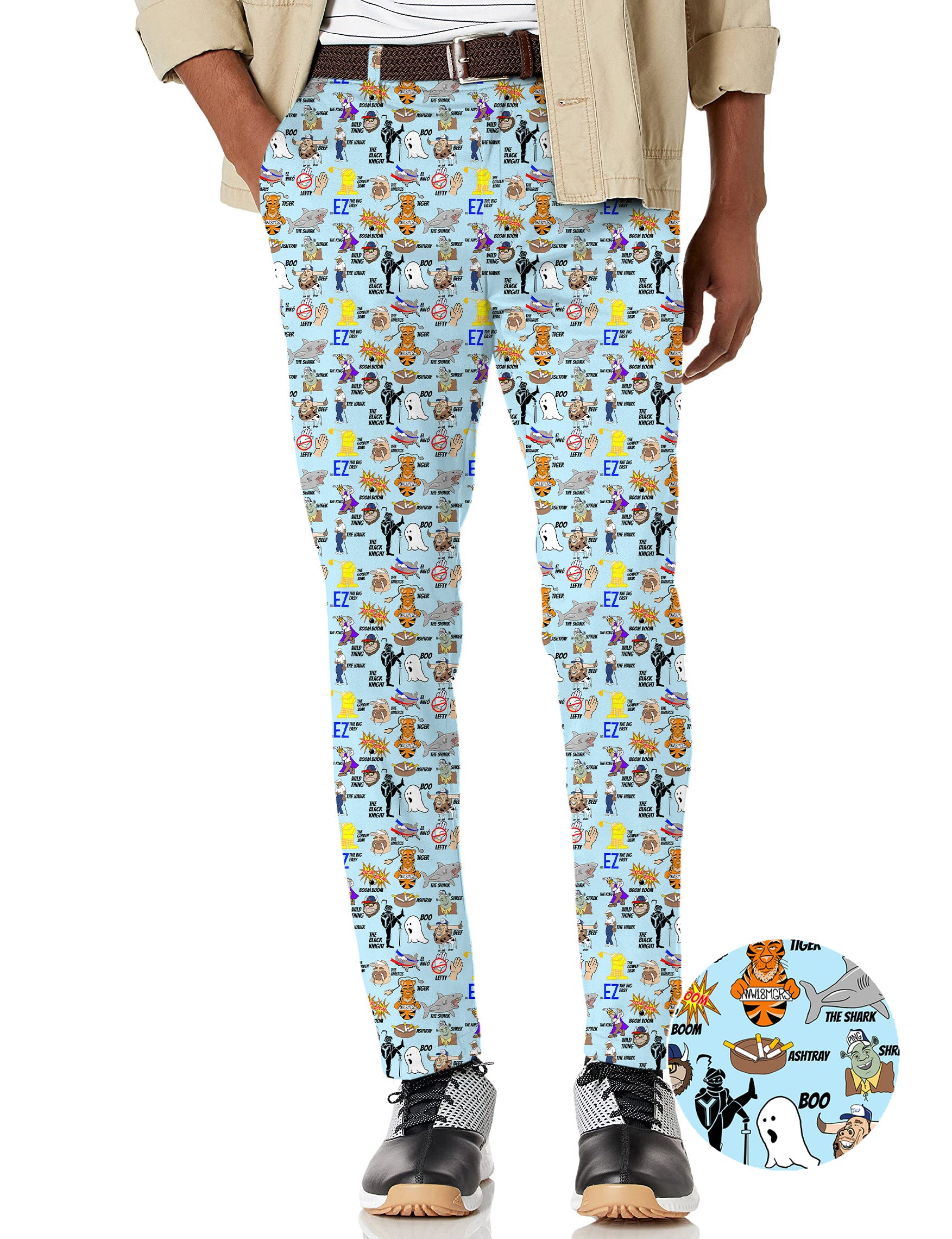Men's Professional Nicknames Big EZ Stretch Golf Pants
