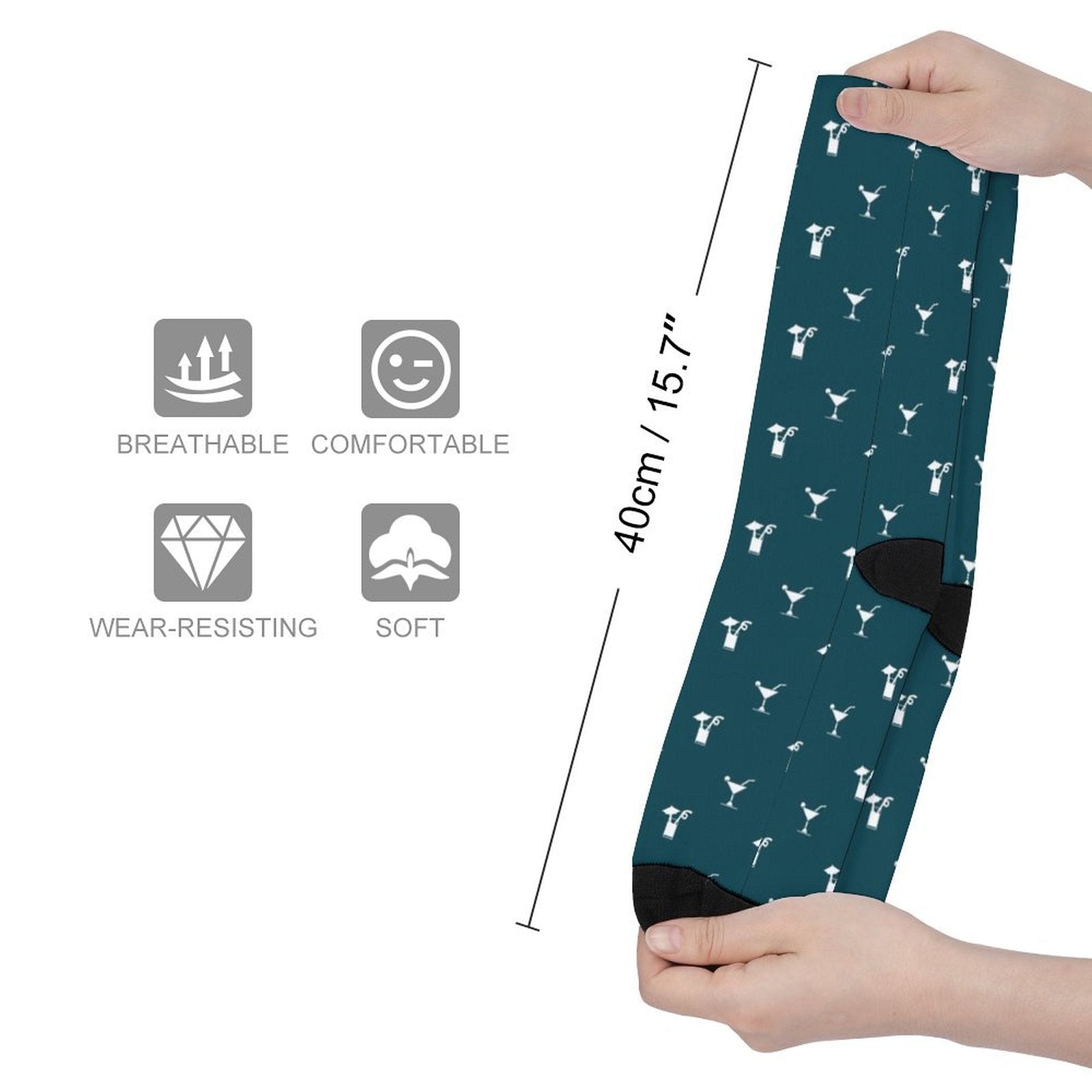 Lemon beverage Prined socks Gifts for Men Women