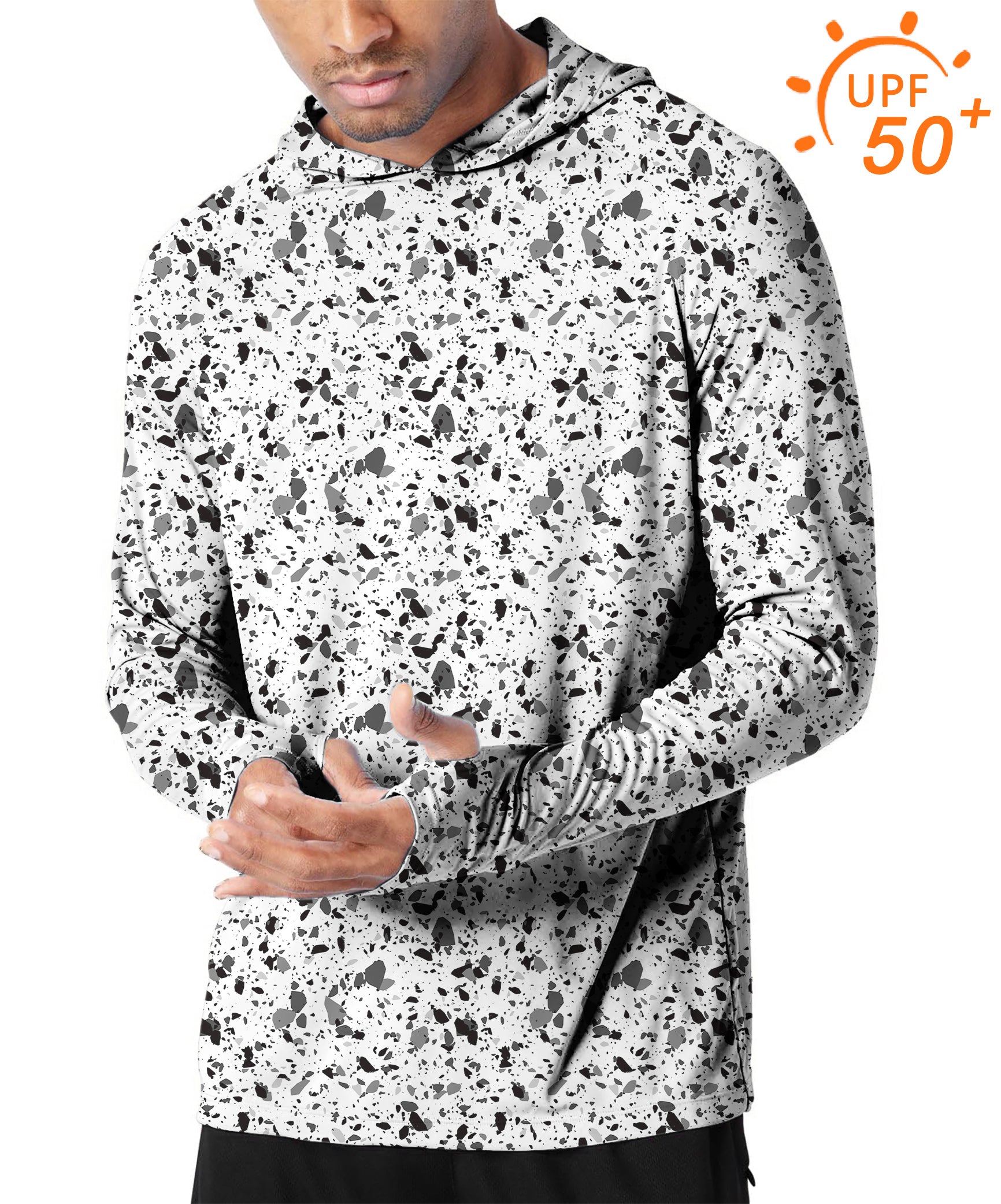 Men's Outdoor Terrazzo Golf Sun Protection Slim Fit hoodies
