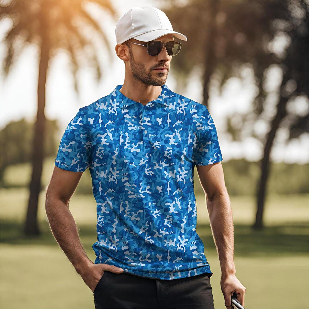 Men's Camo golf polo
