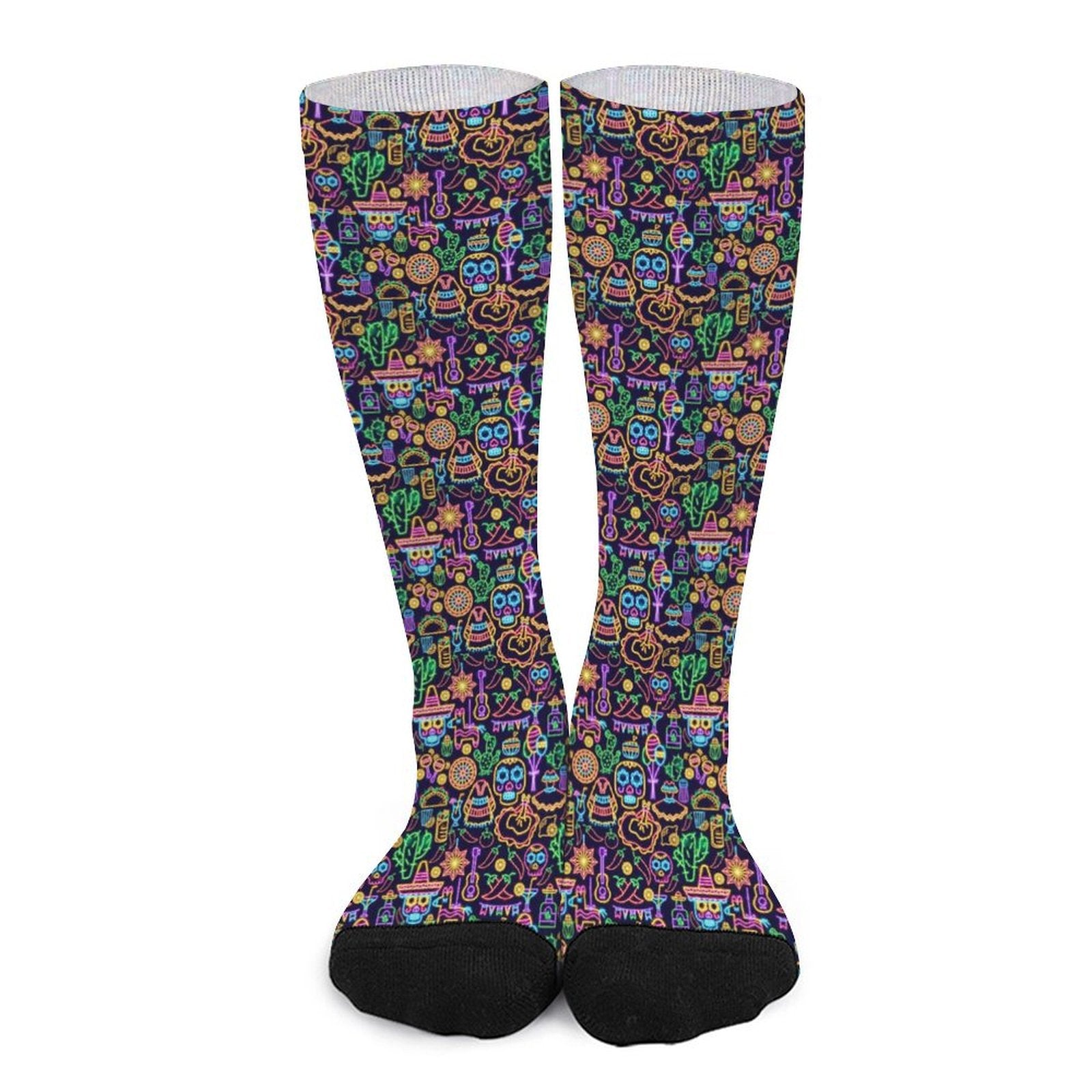 Neon Fiesta Prined socks Gifts for Men Women