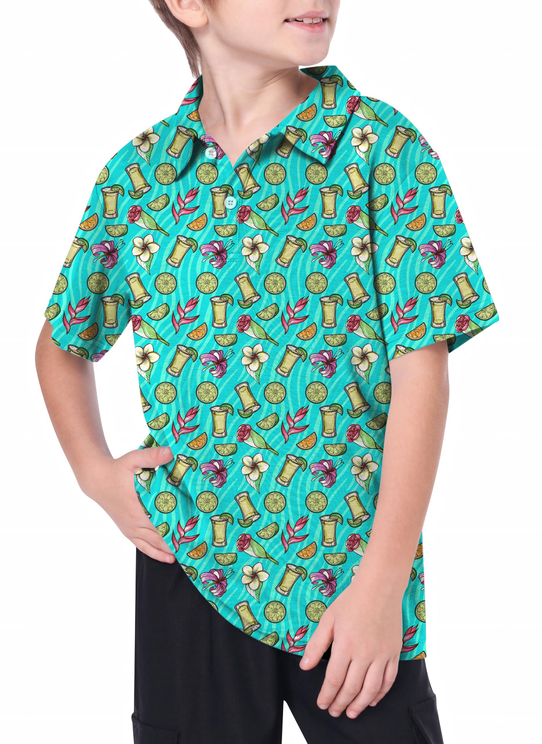 Youth Agave Greens Golf Polo