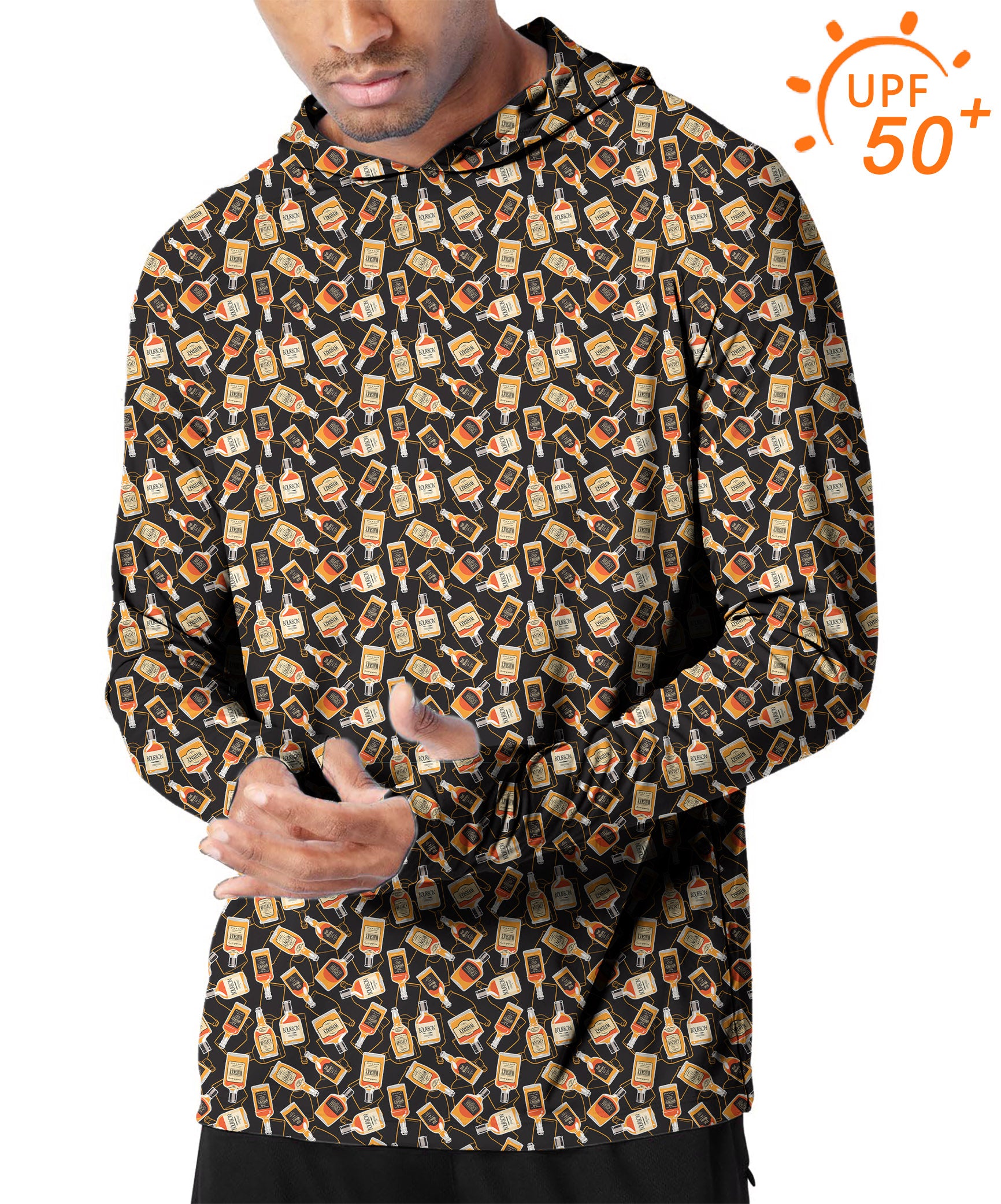 Men's Outdoor whiskey Golf Sun Protection Slim Fit hoodies