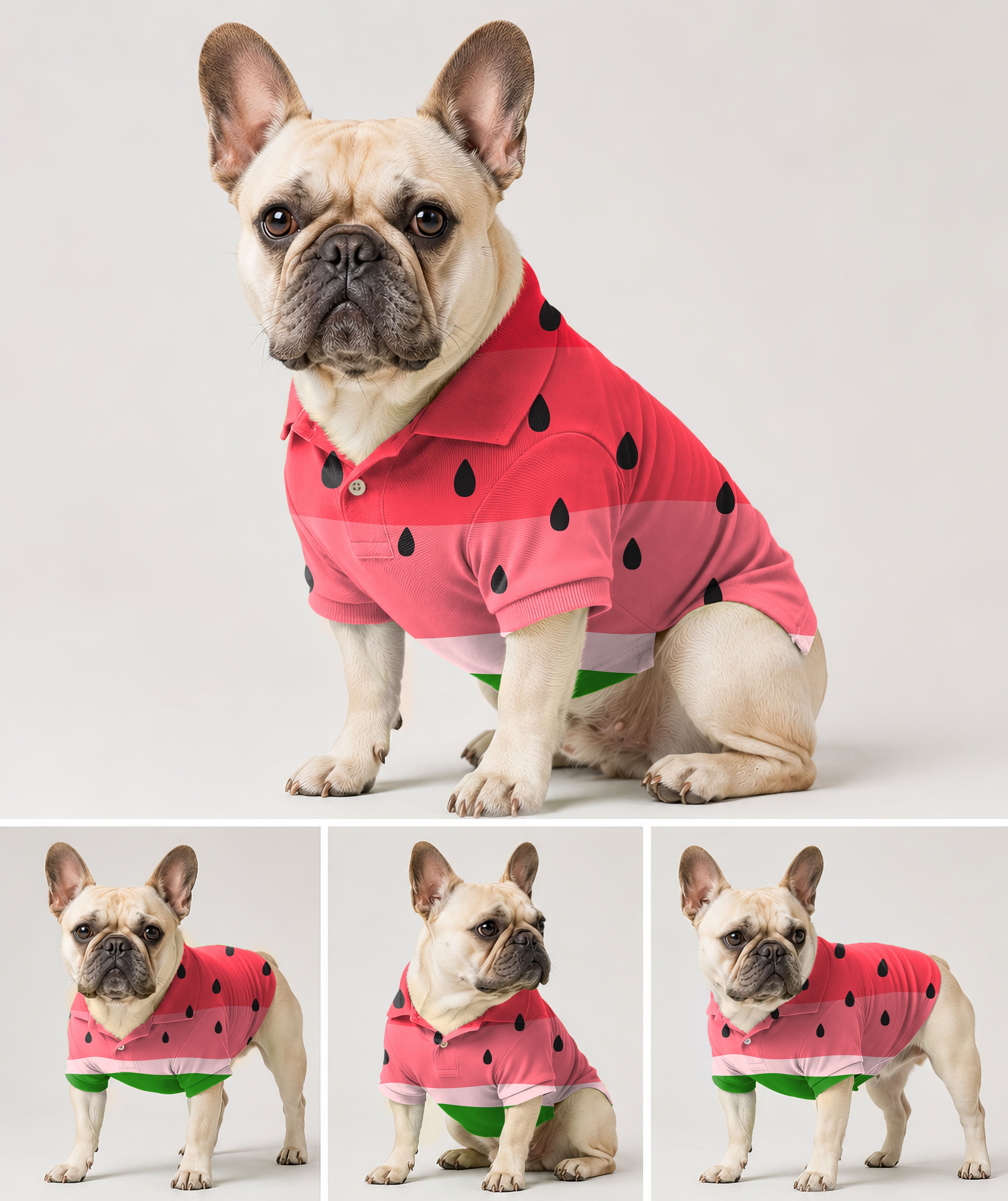 Dog's golf watermelon polo