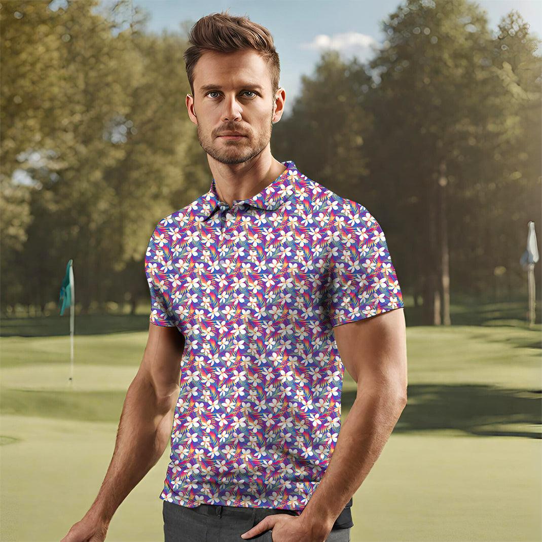 Men's Rainbow Tropics golf polo