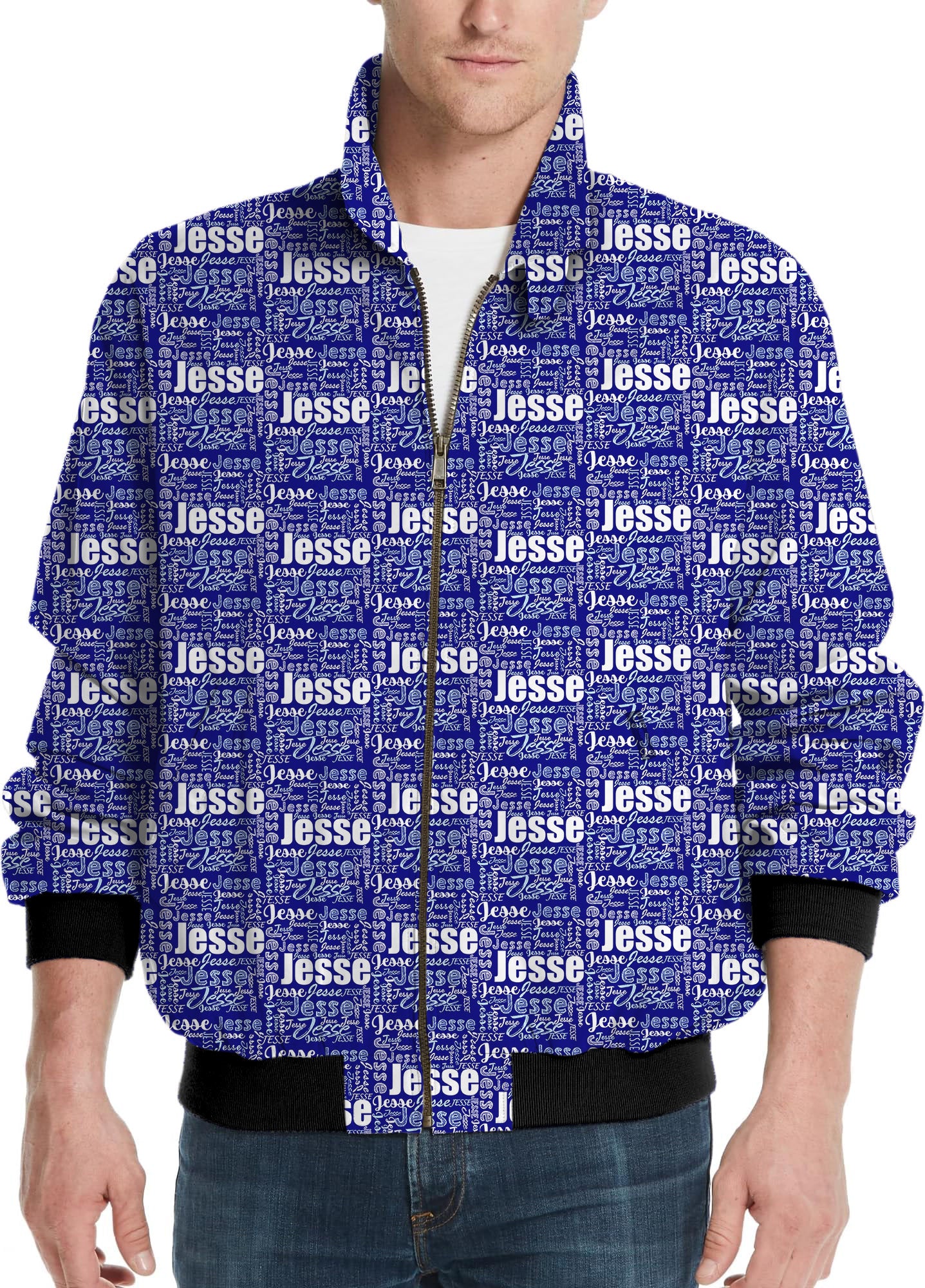 Custom name royal-Men's Golf Windbreaker Light Jacket
