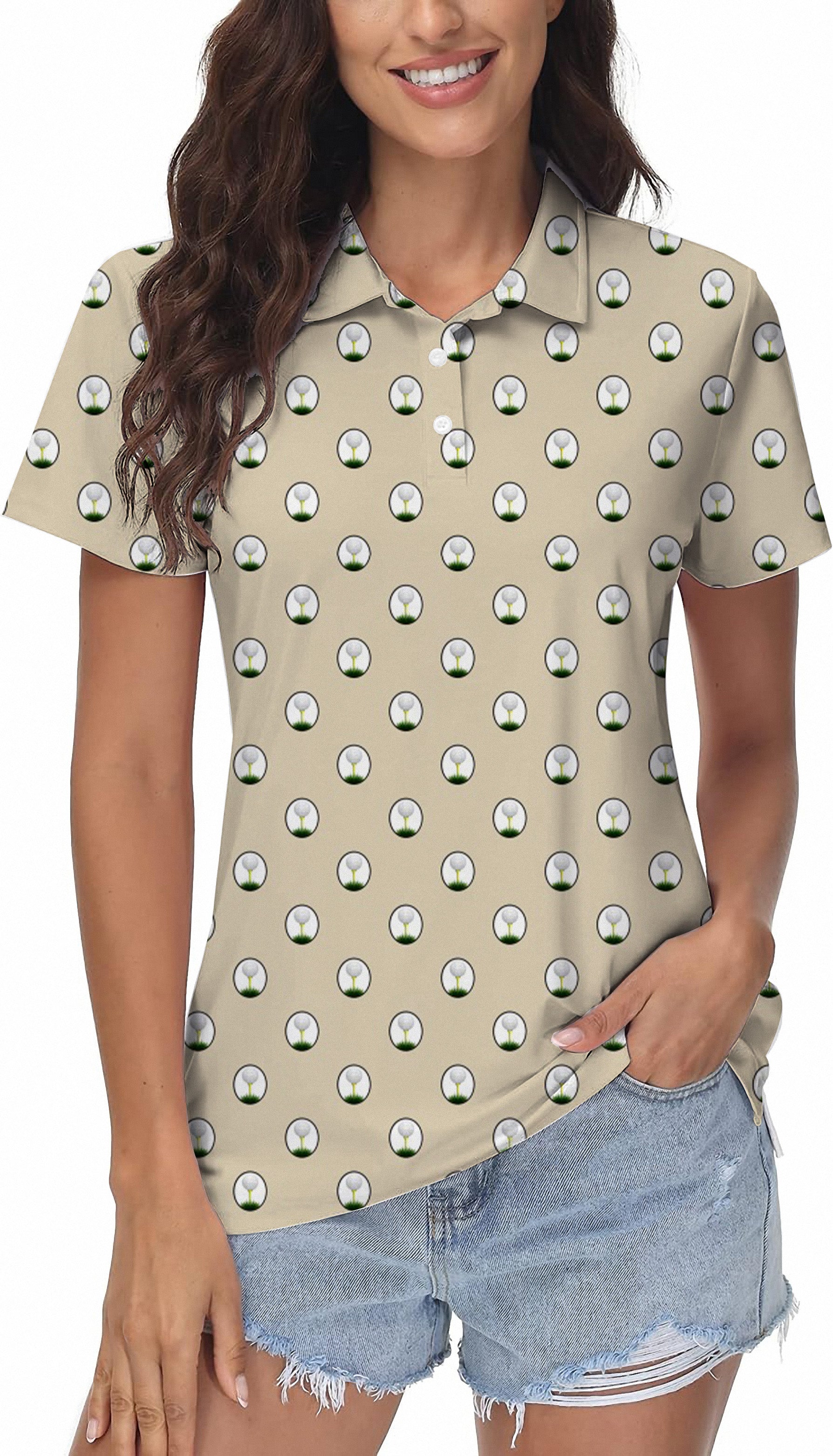golf ball Women's Golf Polo