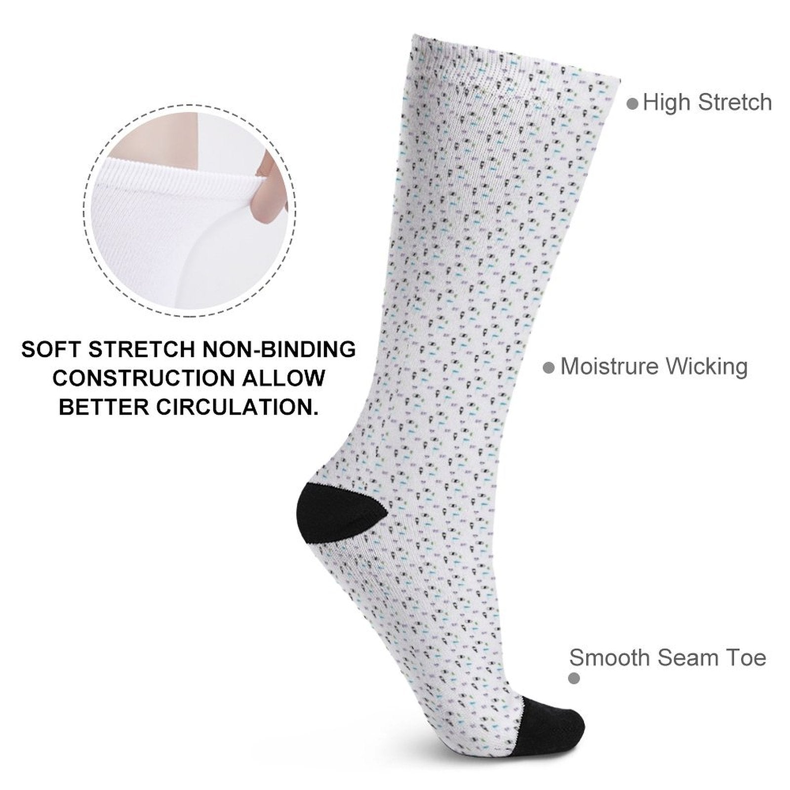 Transfusions Prined socks Gifts for Men Women