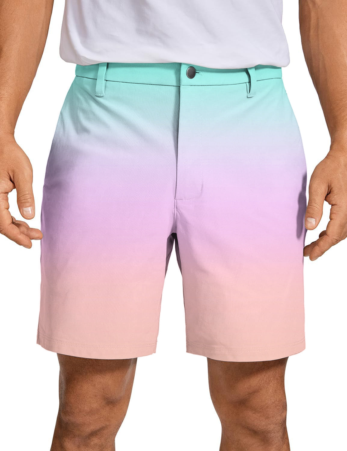 Men's Pink Gradient Golf Shorts