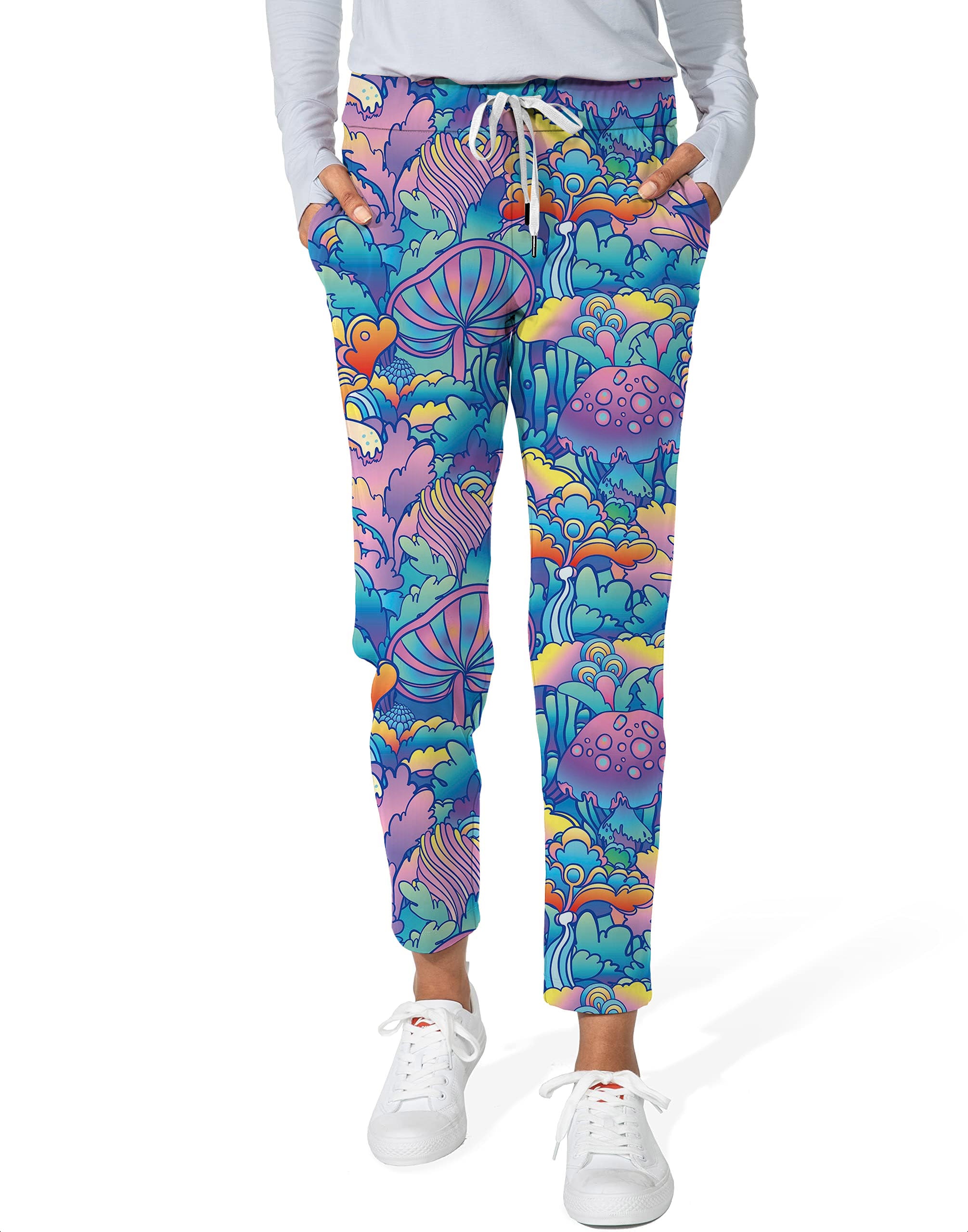 magic mushroom-Women's 7/8 Stretch Ankle Golf Pants