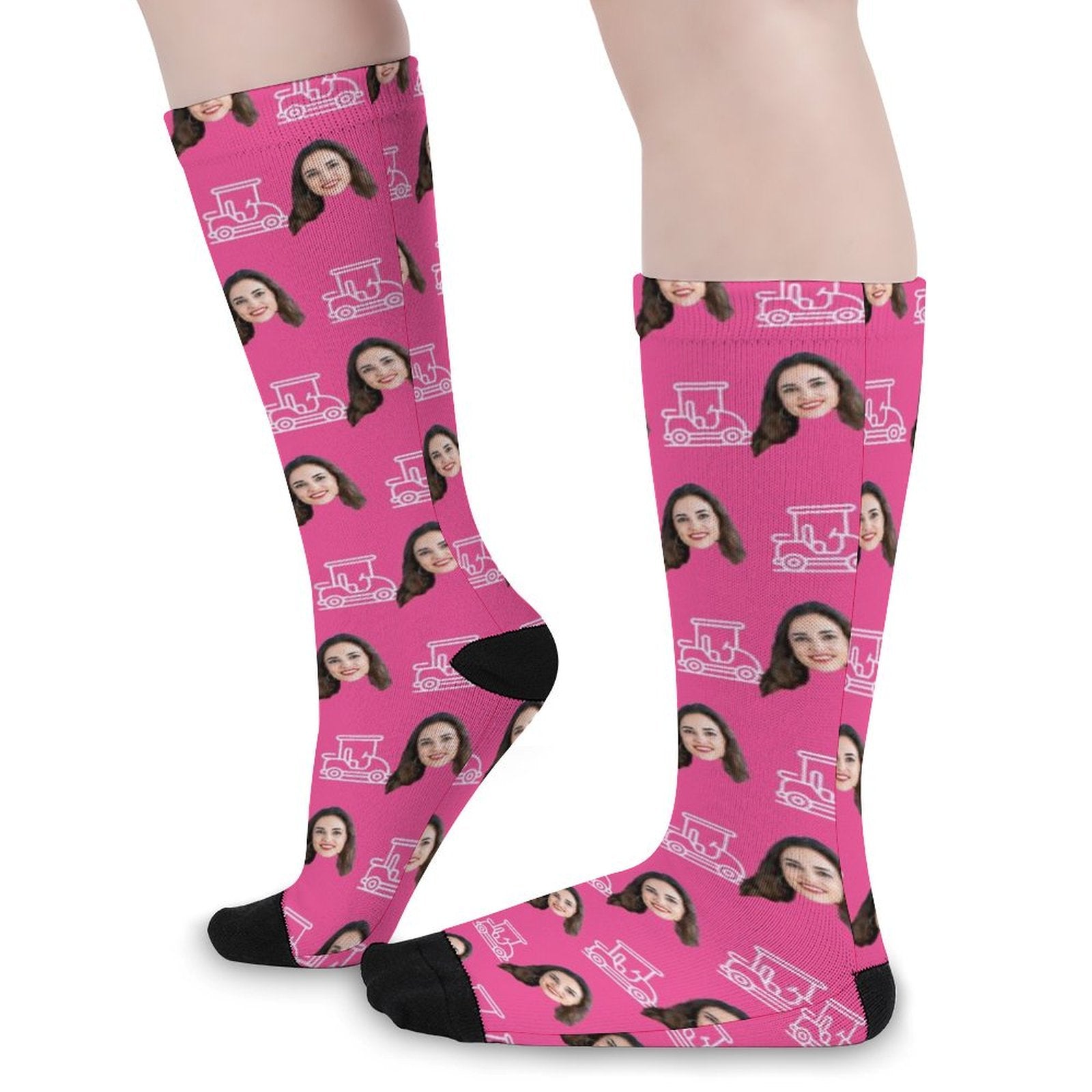 Custom Photo Funny Face- Prined socks Gifts for Men Women