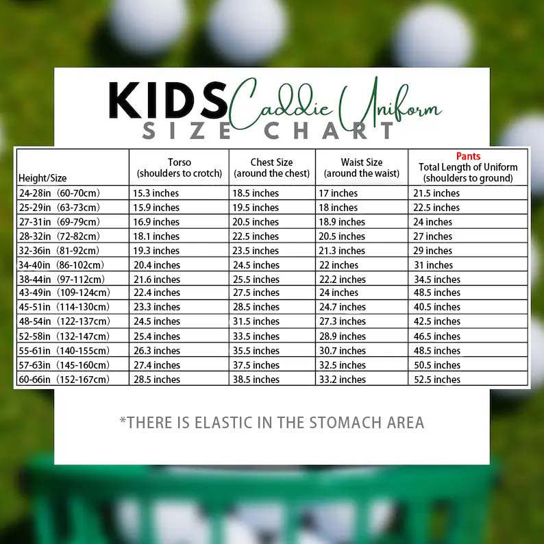 Custom Golf Long Pants Suit for kids Golf White-Green Suit Children's Jumpsuit Baby Golf Birthday Uniform With Hat