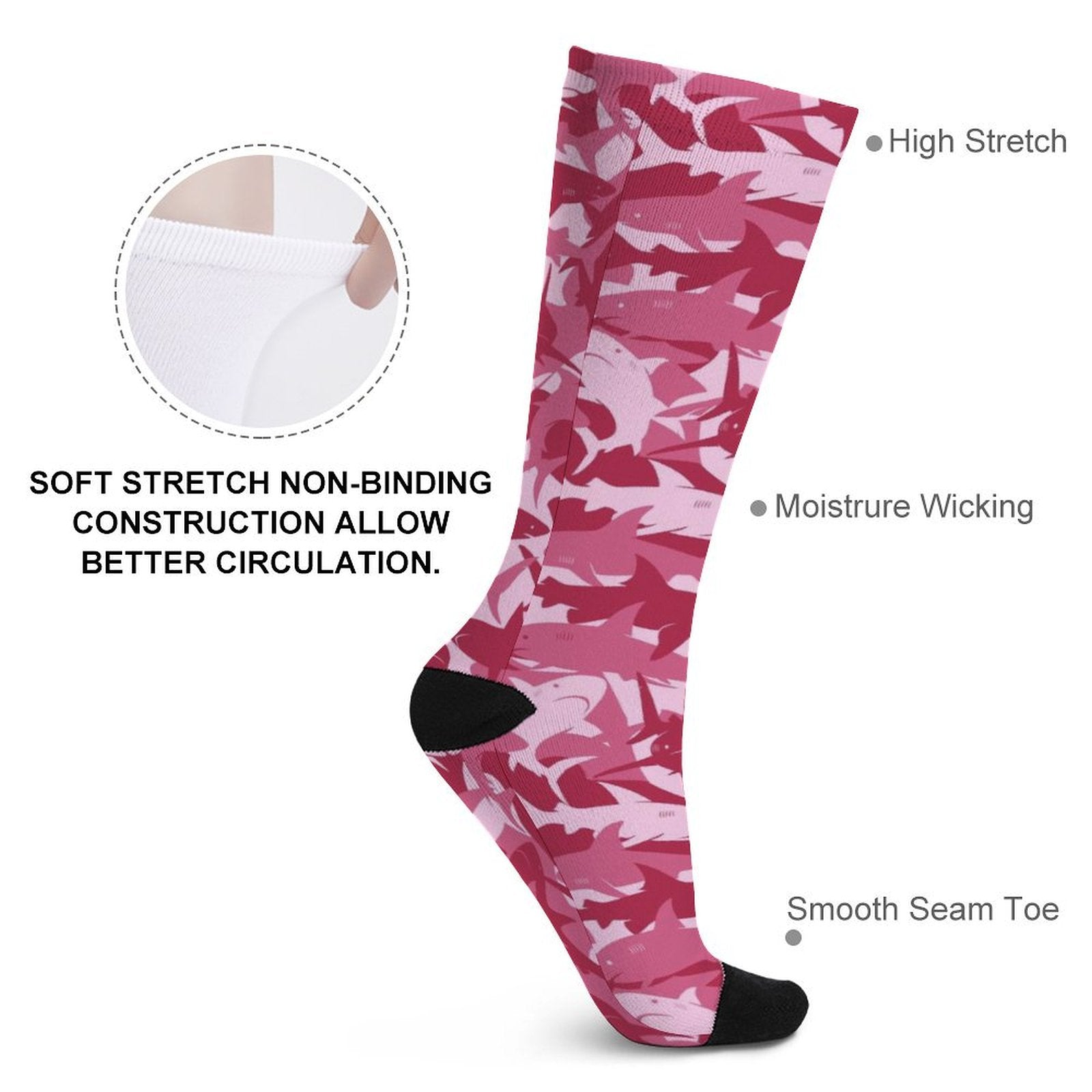 Bait in the Water Prined socks Gifts for Men Women