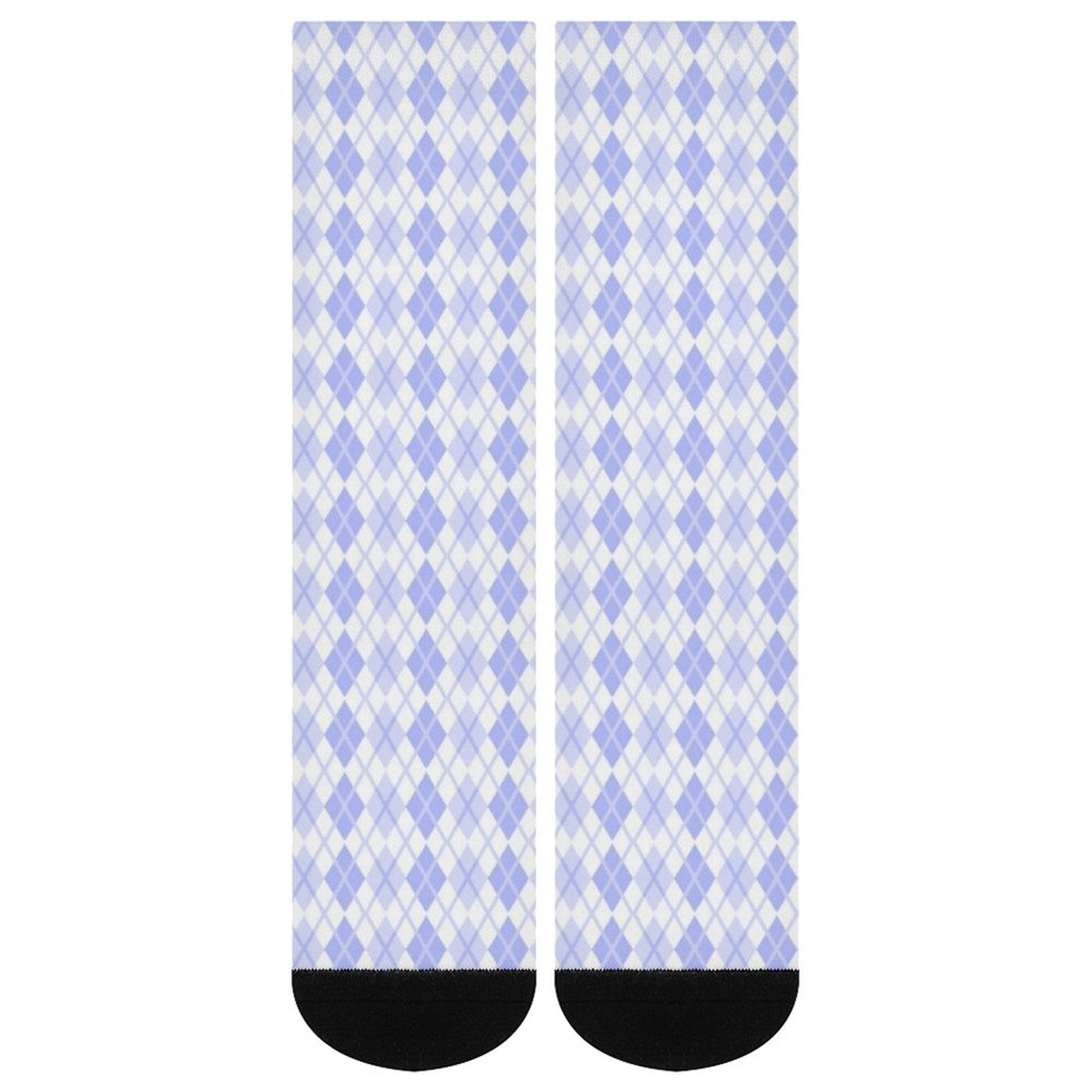 Argyle purple grid Prined socks Gifts for Men Women