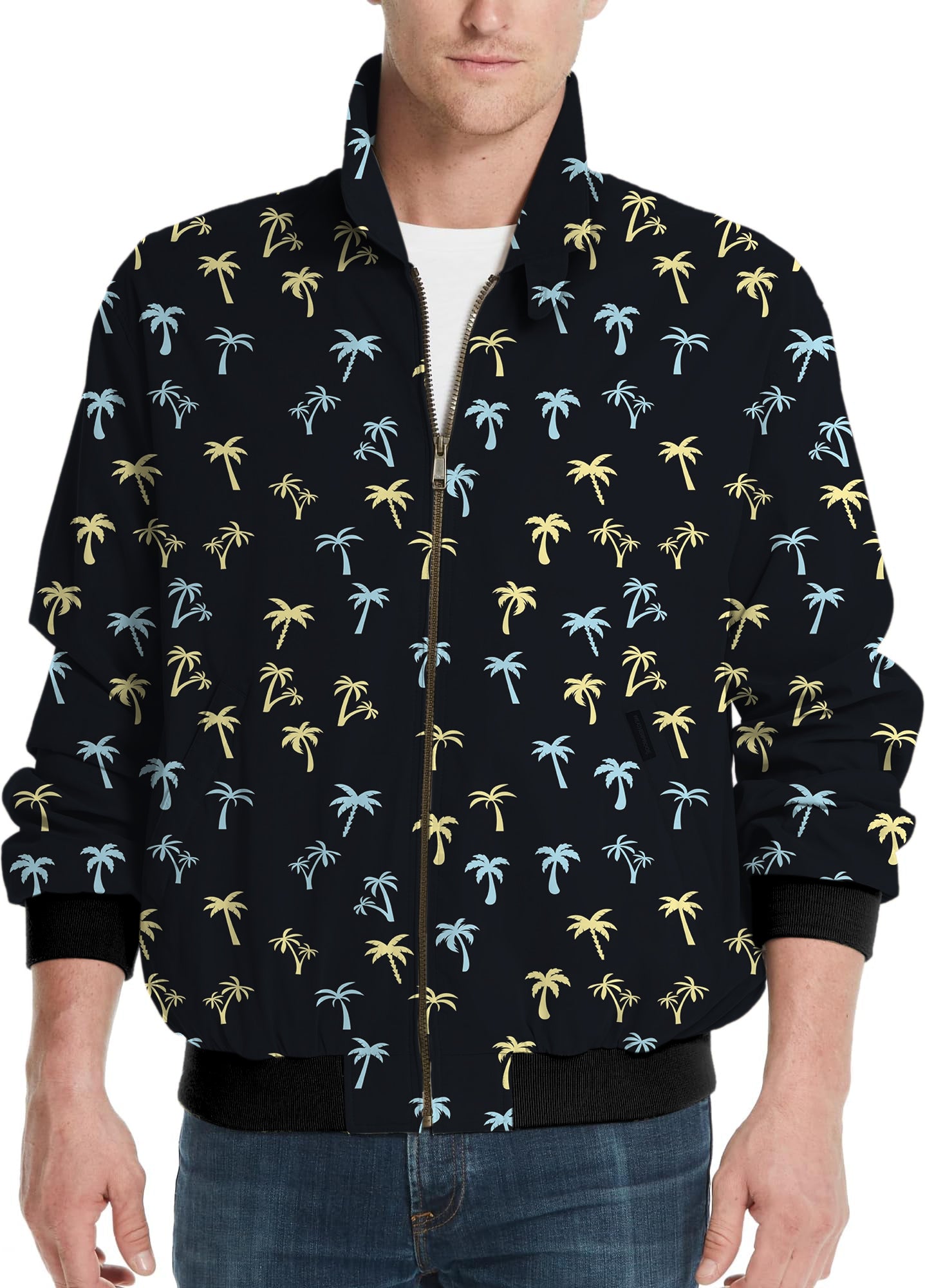 Coconut Palms-Men's Golf Windbreaker Light Jacket