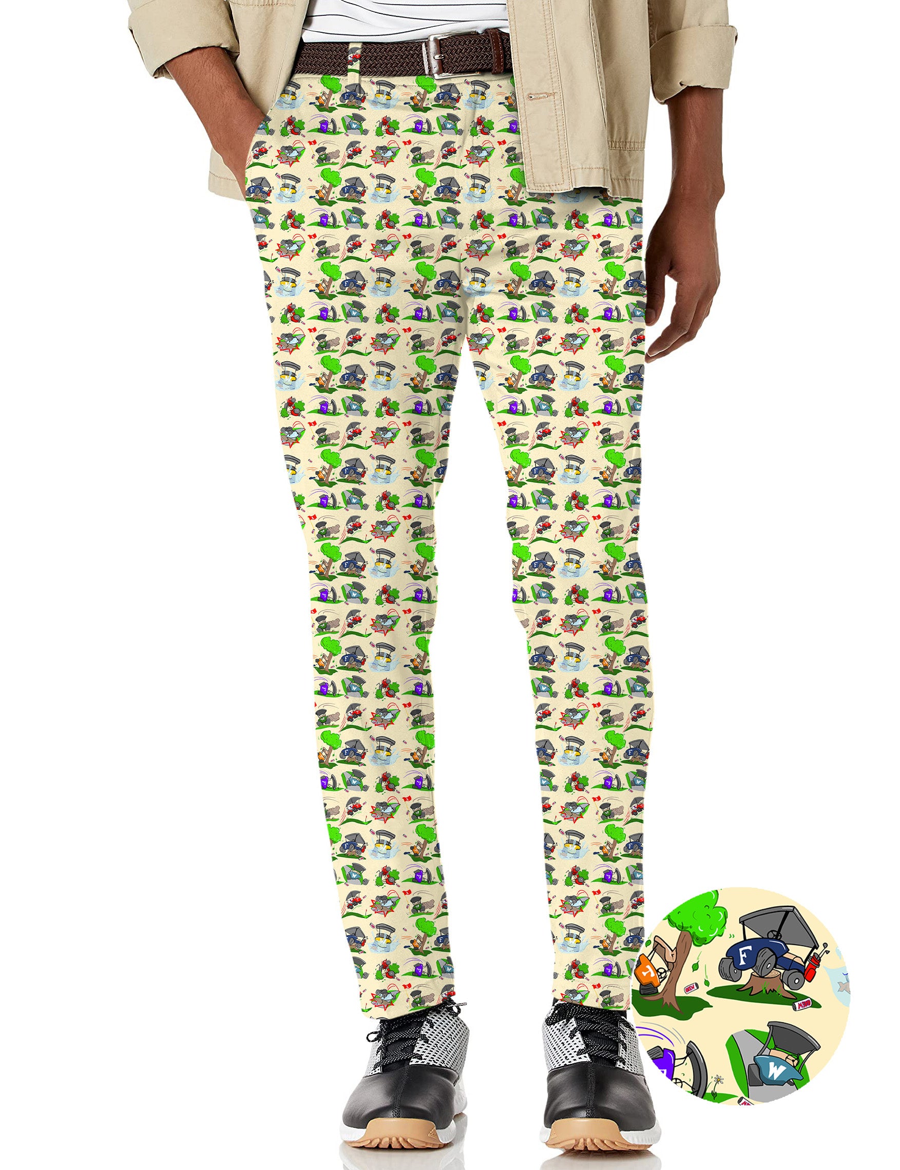 Men's Don’t Drink & Drive Designer style Stretch Golf Pants