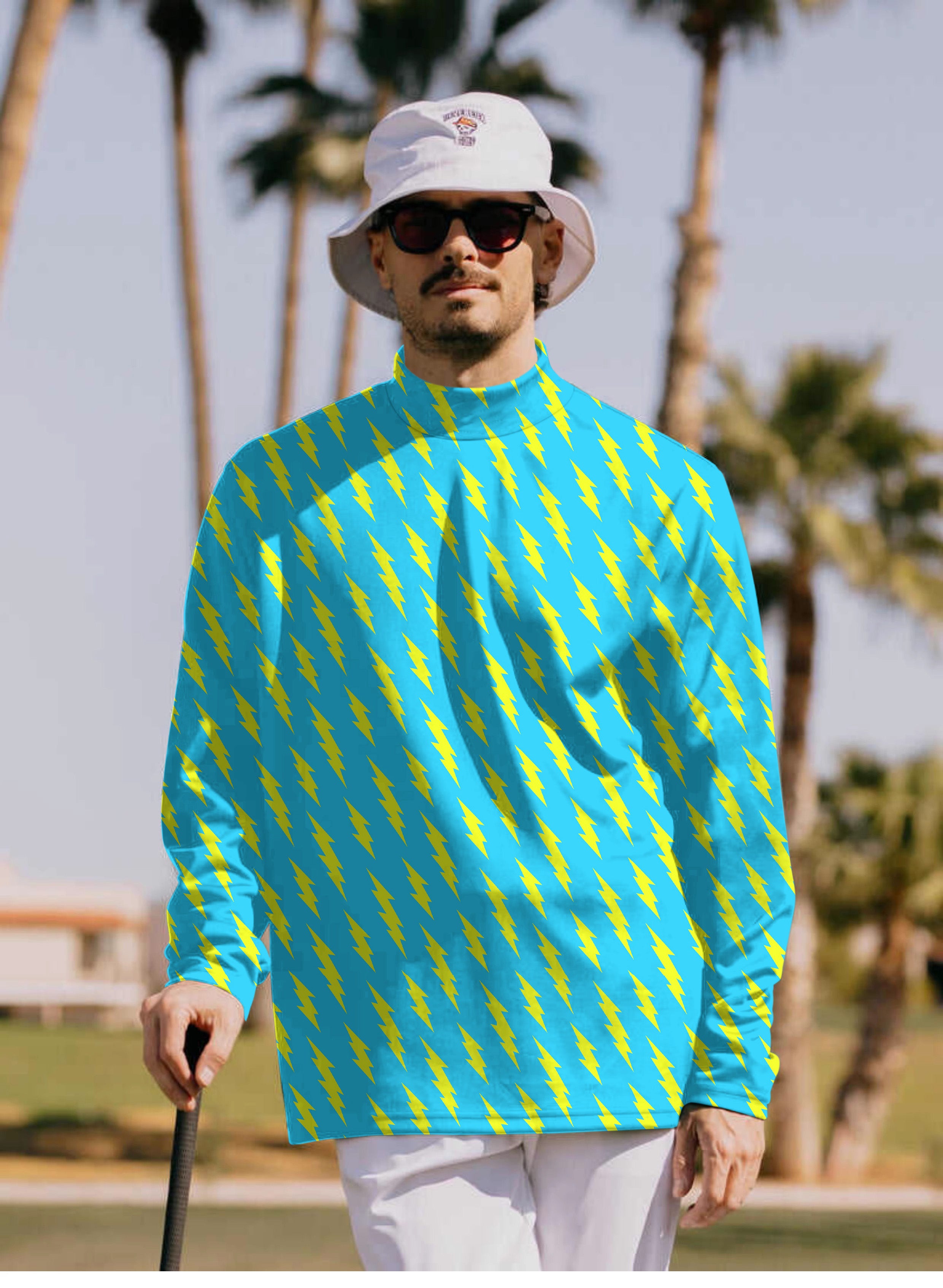 Men's Lightning Links Pullover High neck Long/Short sleeve T-Shirt