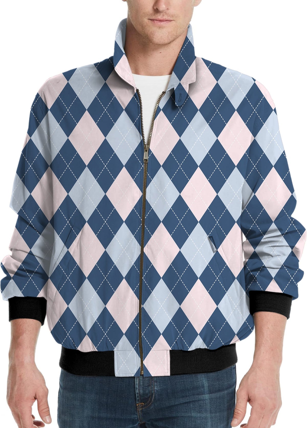 blue Argyle-Men