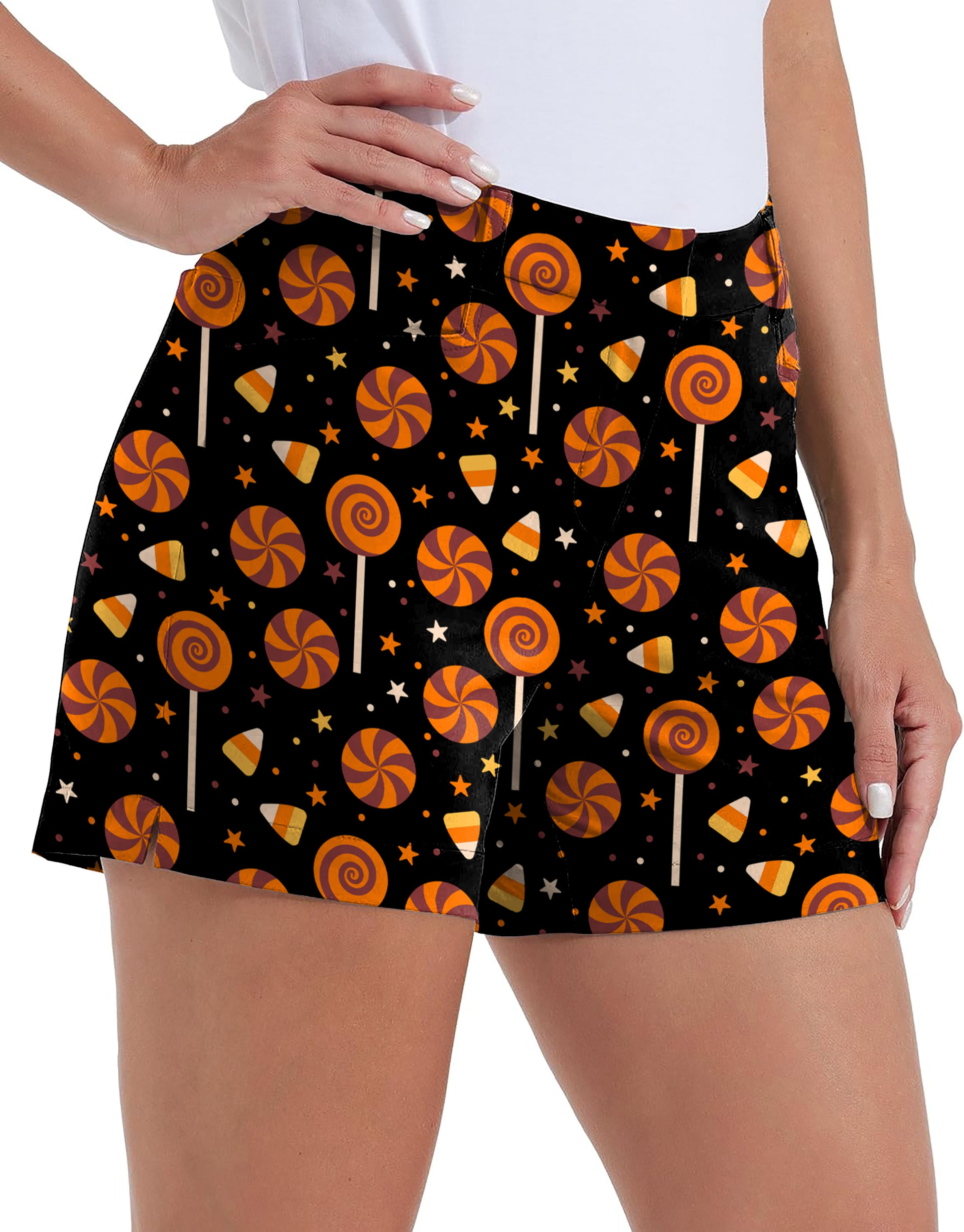 Halloween Lollipops Polo Own Logo 4.5/7/10 Golf Shorts Quick-Drying Woman Outdoor Casual Shorts With Pockets Waterproof