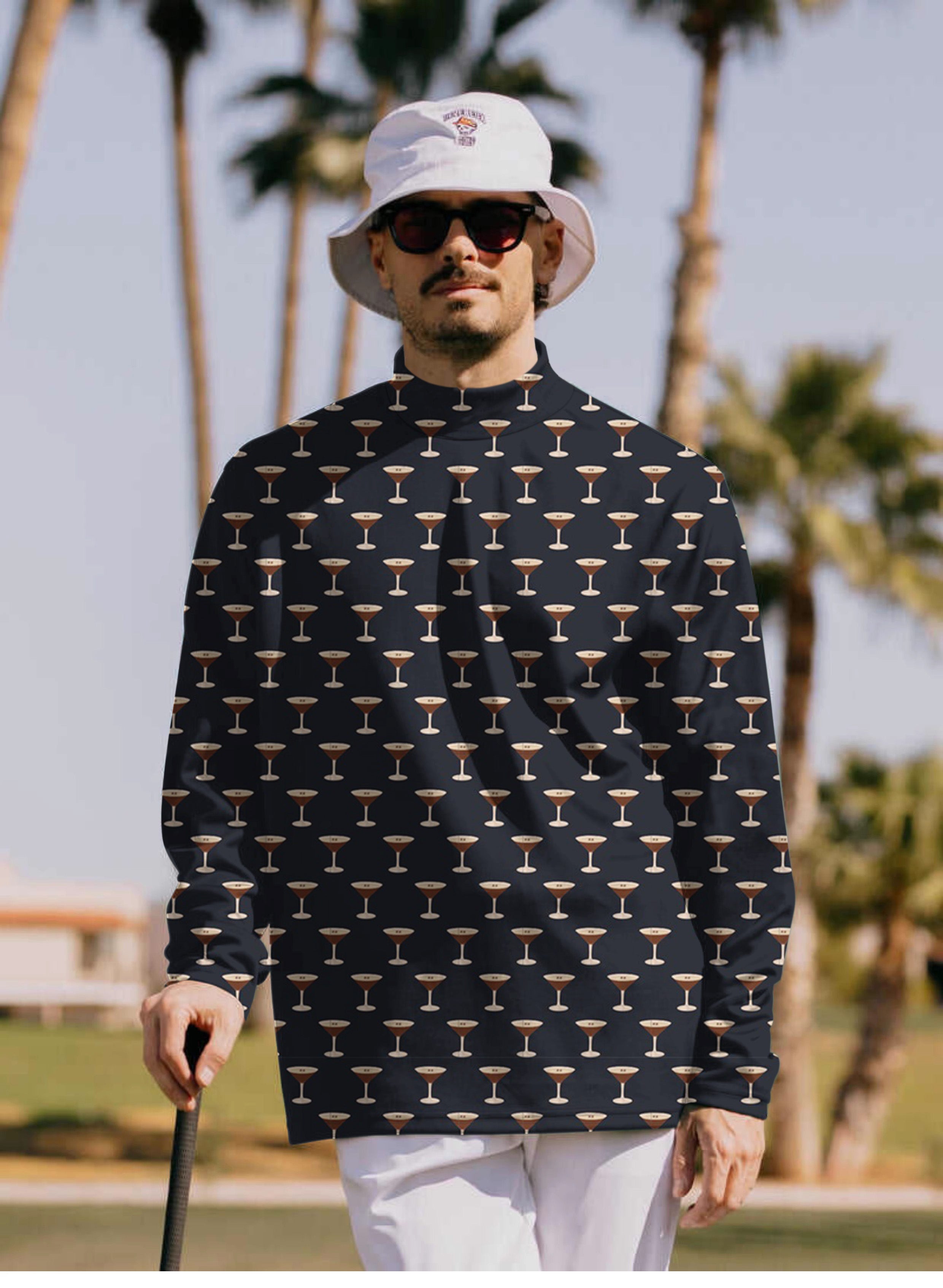 Men's ESPRESSO MARTINIS Pullover High neck Long/Short sleeve T-Shirt