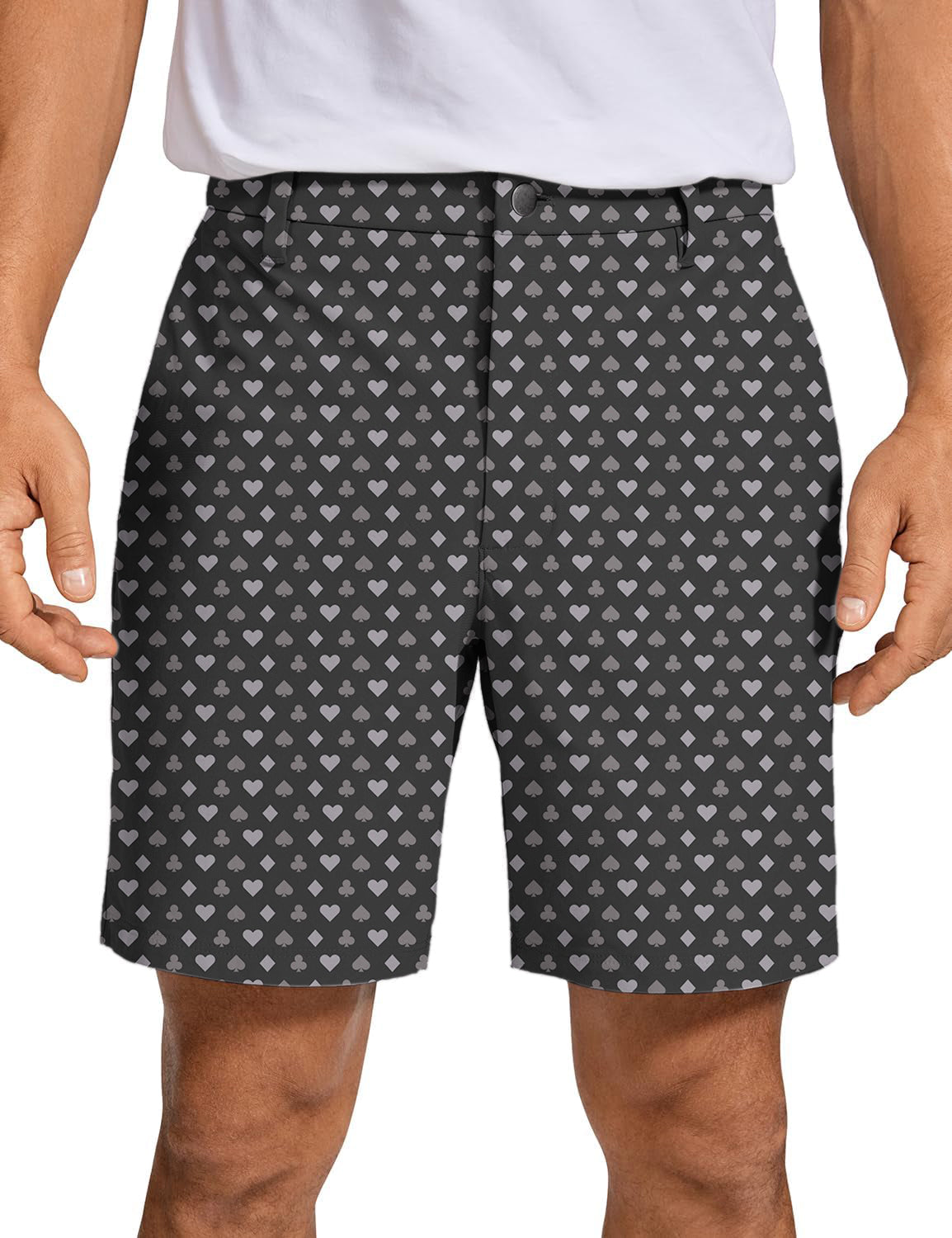 Men's Poker Pattern Golf Shorts