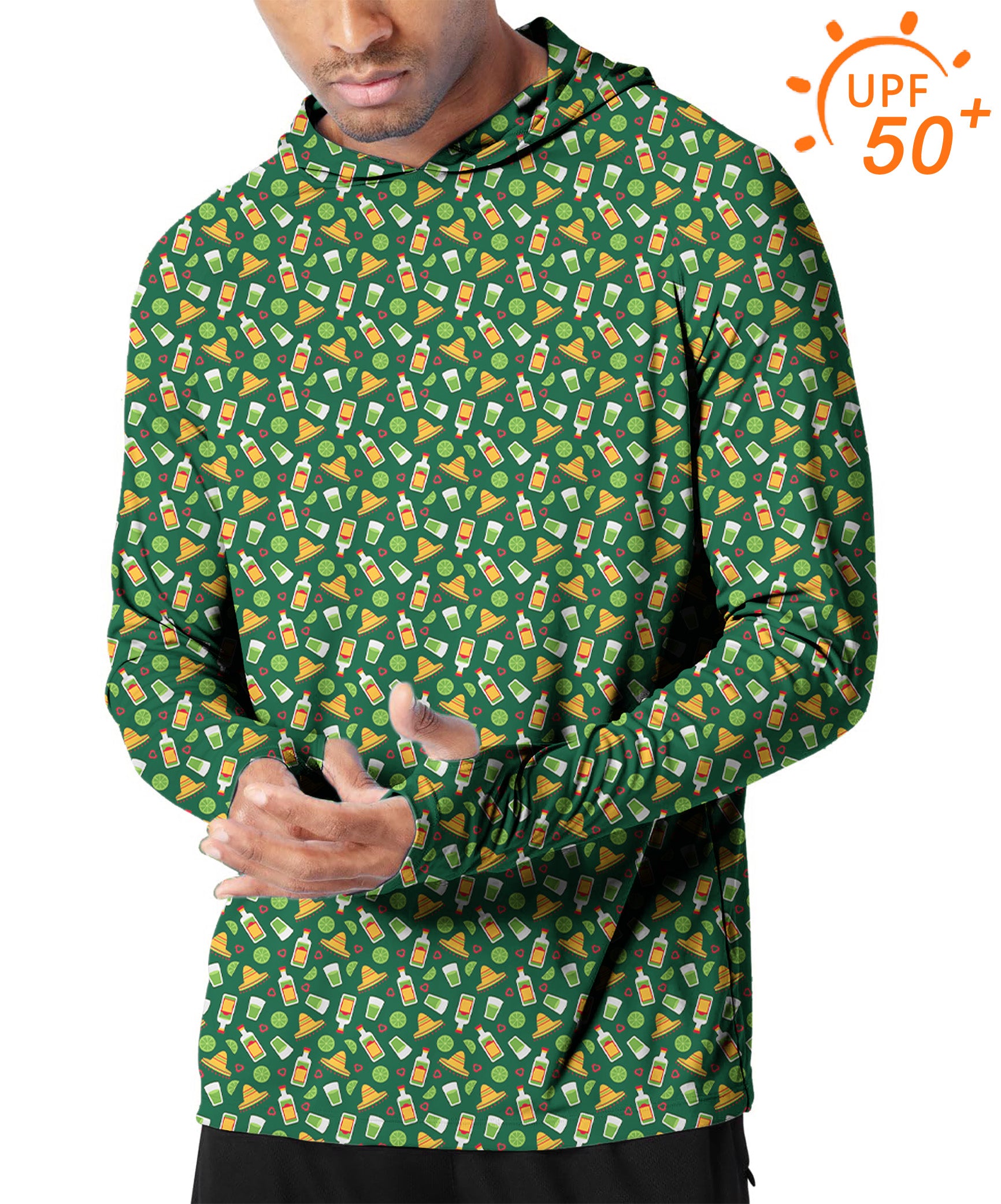 Men's Outdoor LEMON CHELADA Golf Sun Protection Slim Fit hoodies