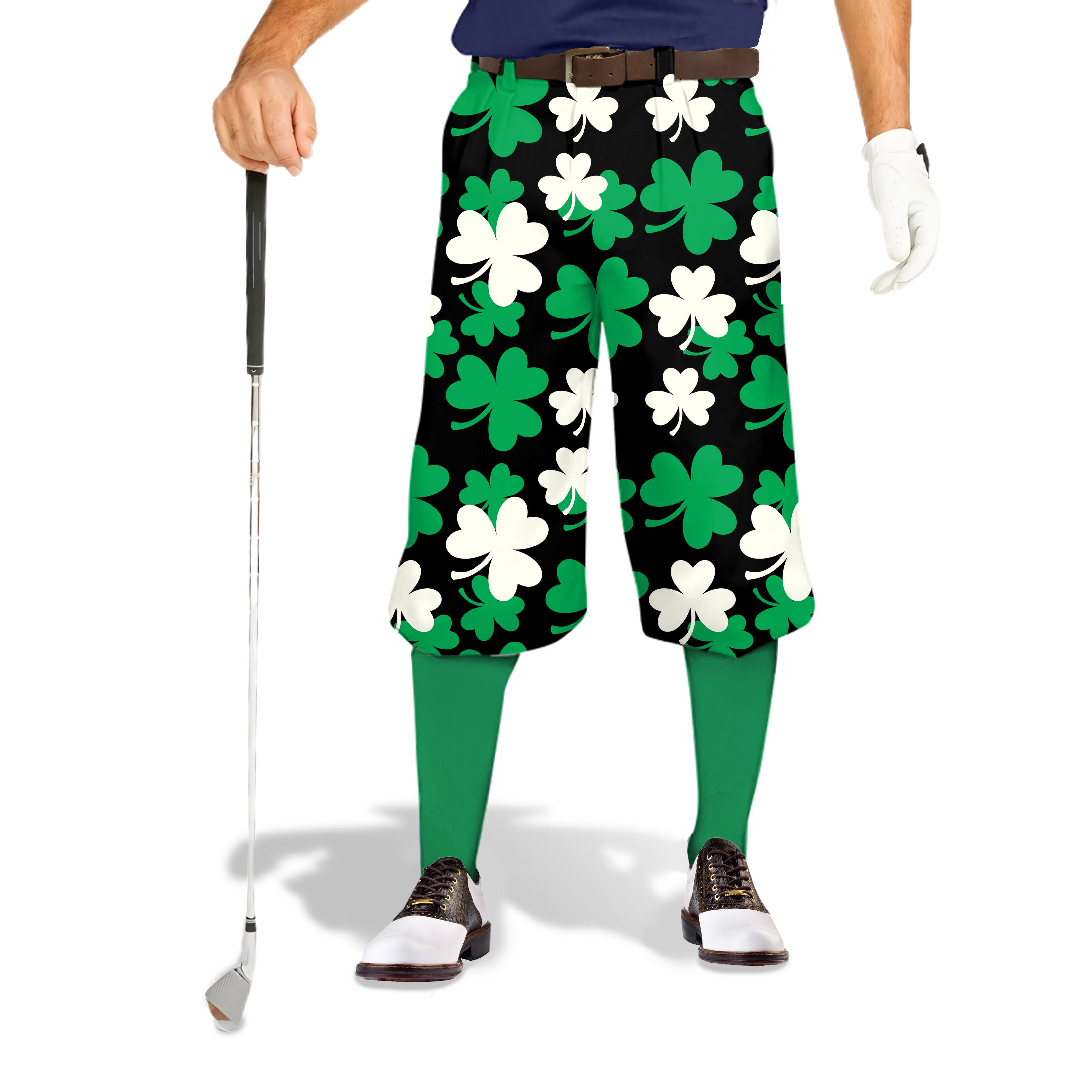 Leaf clover St. Patrick's Day-Men's Golf Knickers Pants