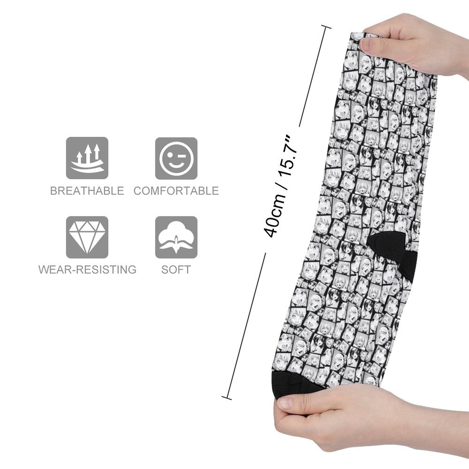 Sexy Comic Girl Prined socks Gifts for Men Women