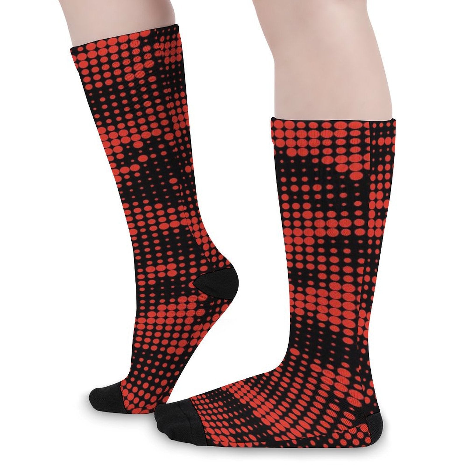 Red origin pixel Prined socks Gifts for Men Women