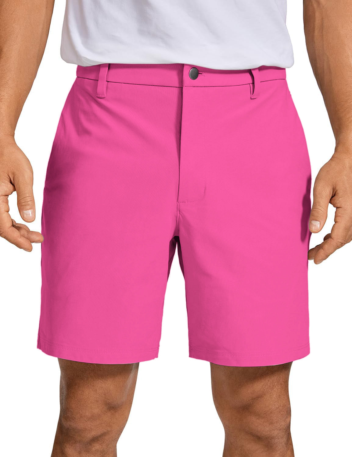 Men pure fuchsia Golf Shorts US In Stock