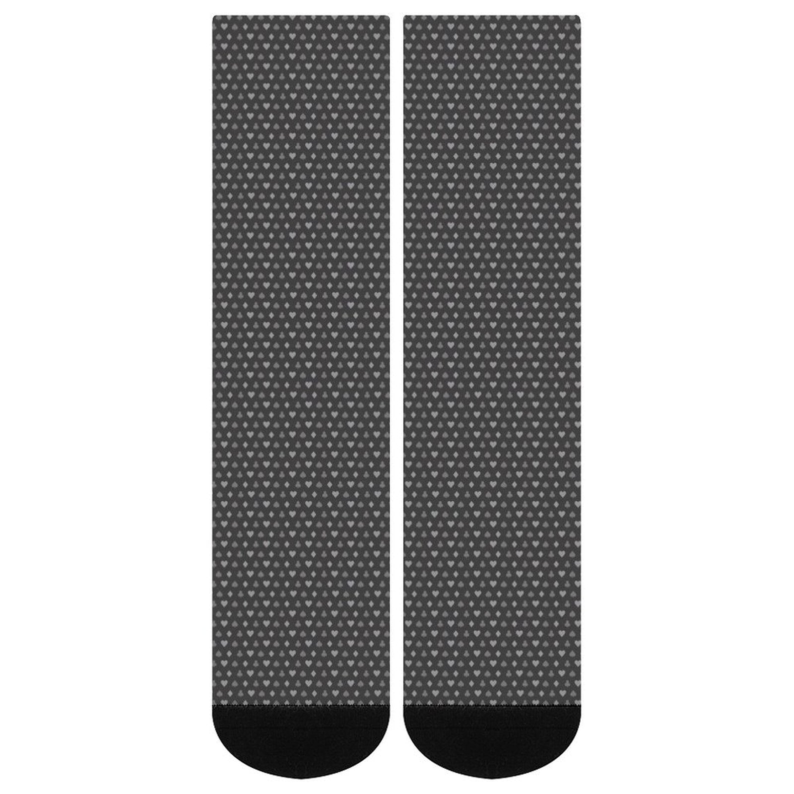 Poker Pattern Prined socks Gifts for Men Women