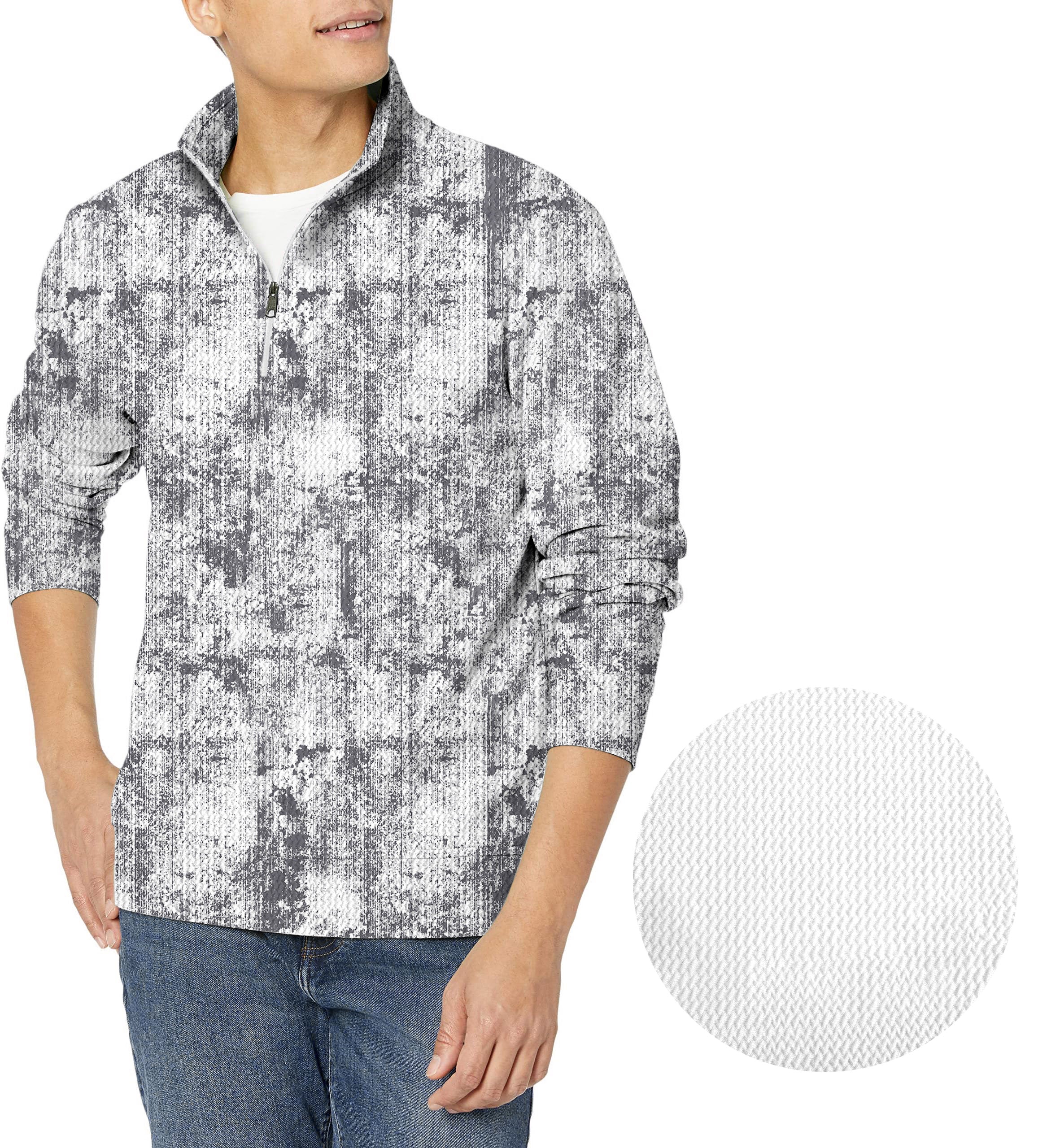Gray Line Lmpression Men's Golf Waffle Zipper Pullover