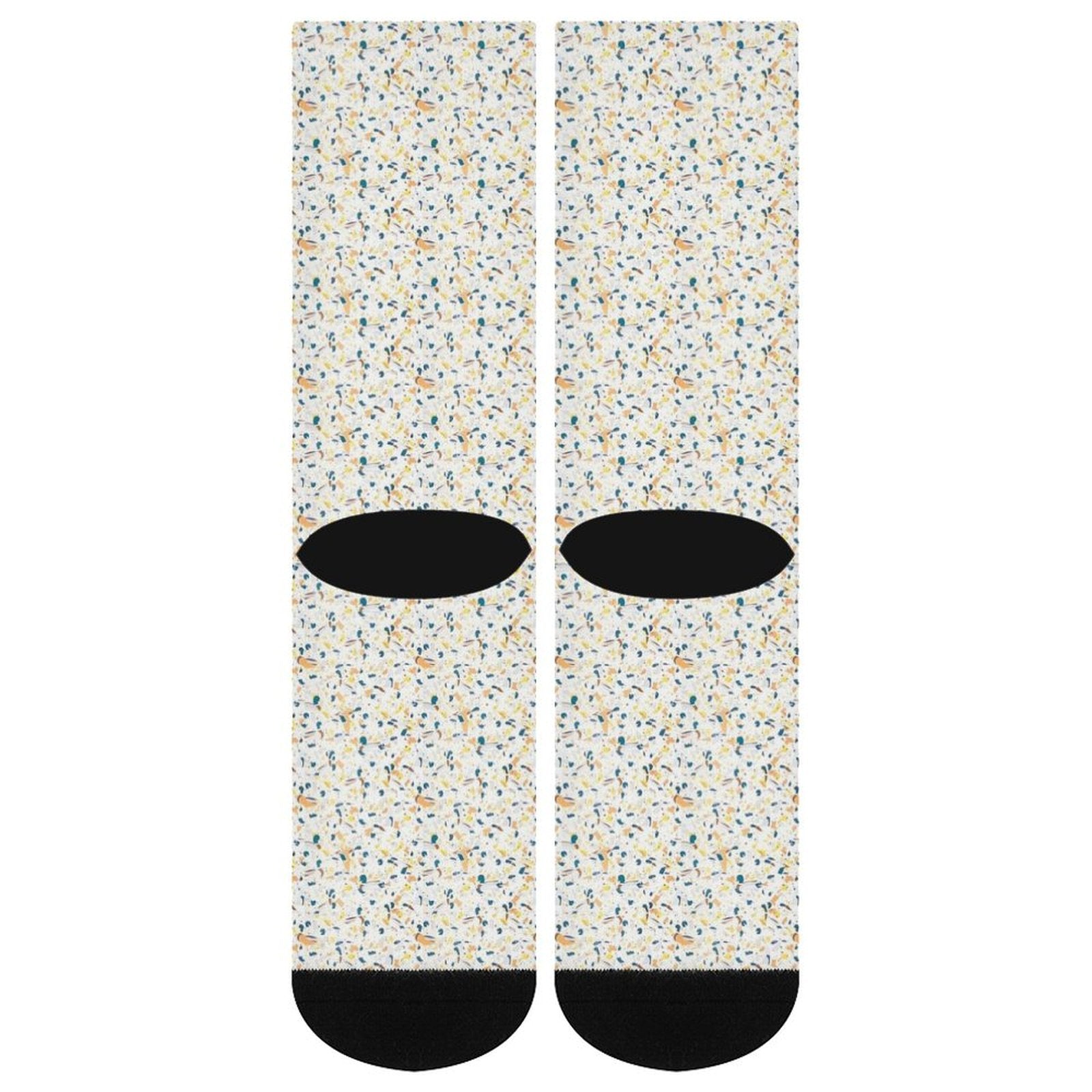 Yellow terrazzo Prined socks Gifts for Men Women
