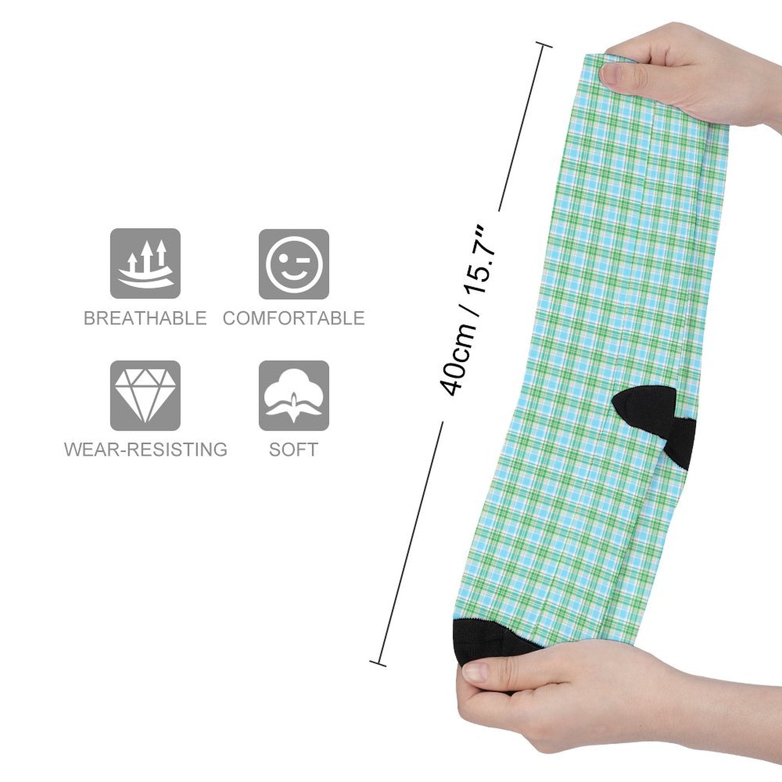 Striped checkerboard Prined socks Gifts for Men Women