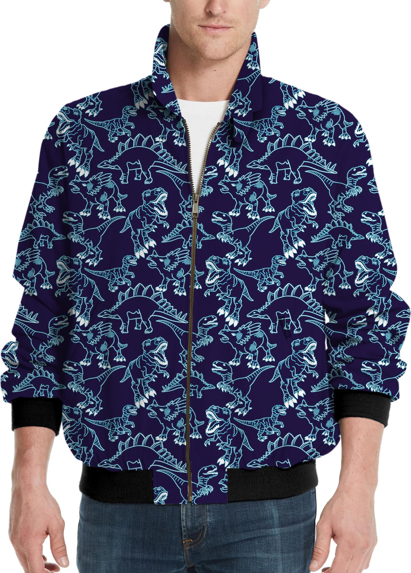 Neon Dino's-Men's Golf Windbreaker Light Jacket