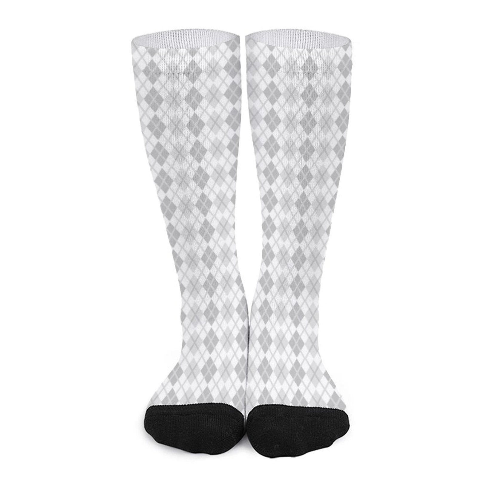 Argyle grey grid Prined socks Gifts for Men Women