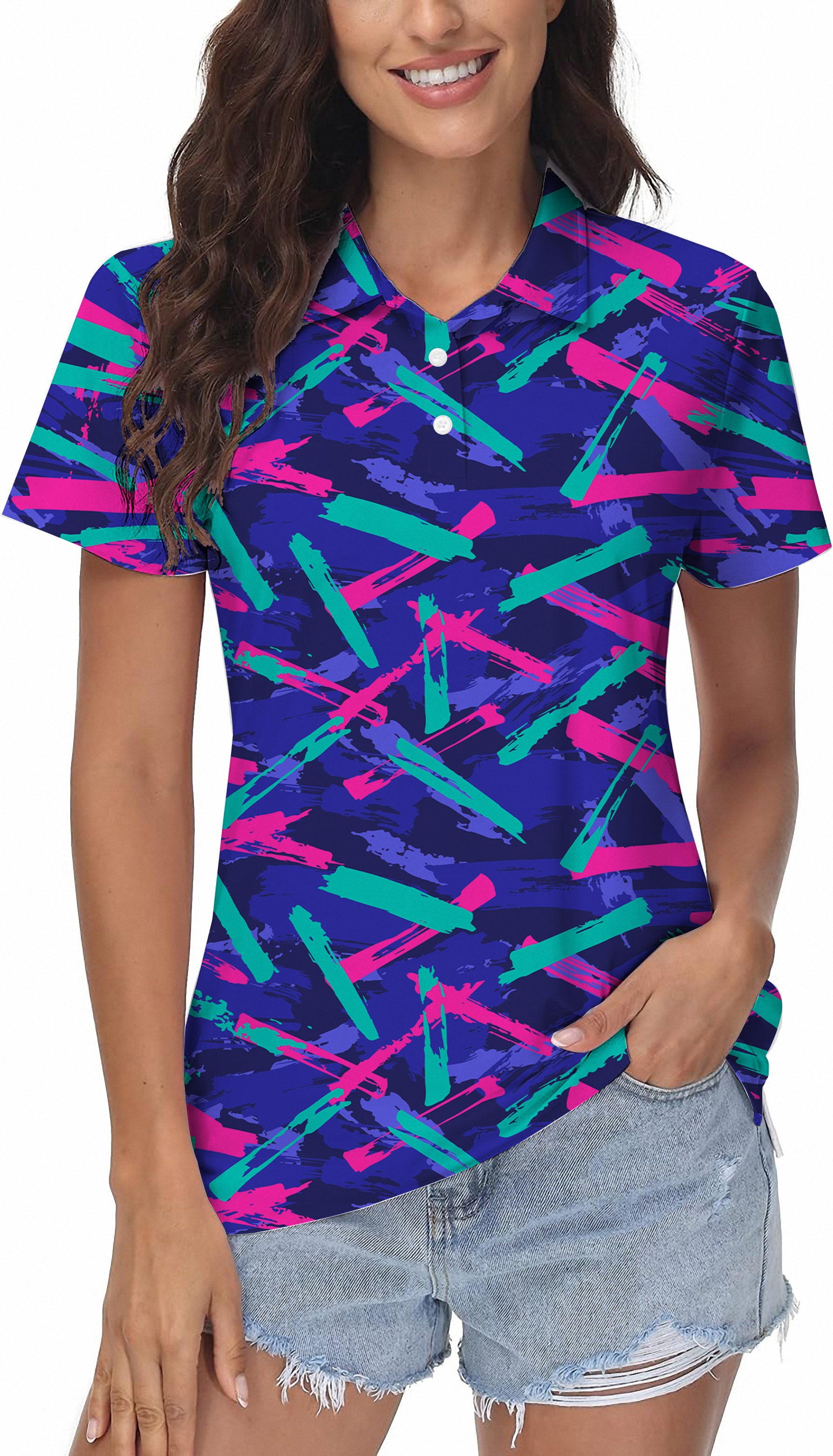 8 Track Women's Golf Polo