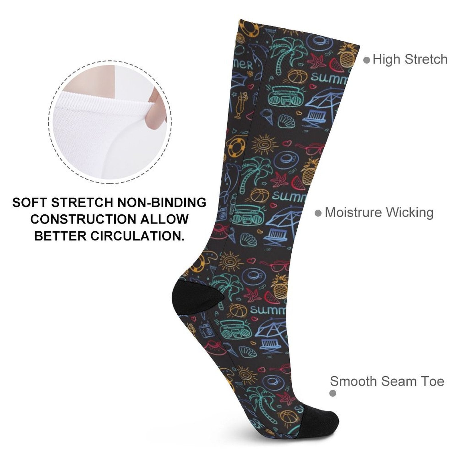 Summer Prined socks Gifts for Men Women