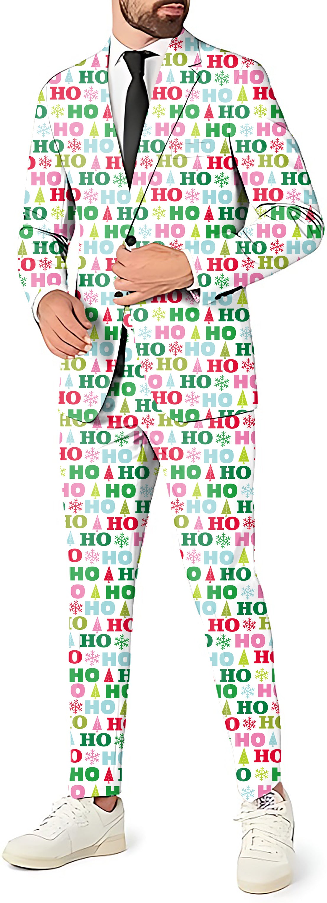 Christmas HO Men's Party Costumes-Theme Party 2 or 3pcs Suit set-Blazer Pants & Vest