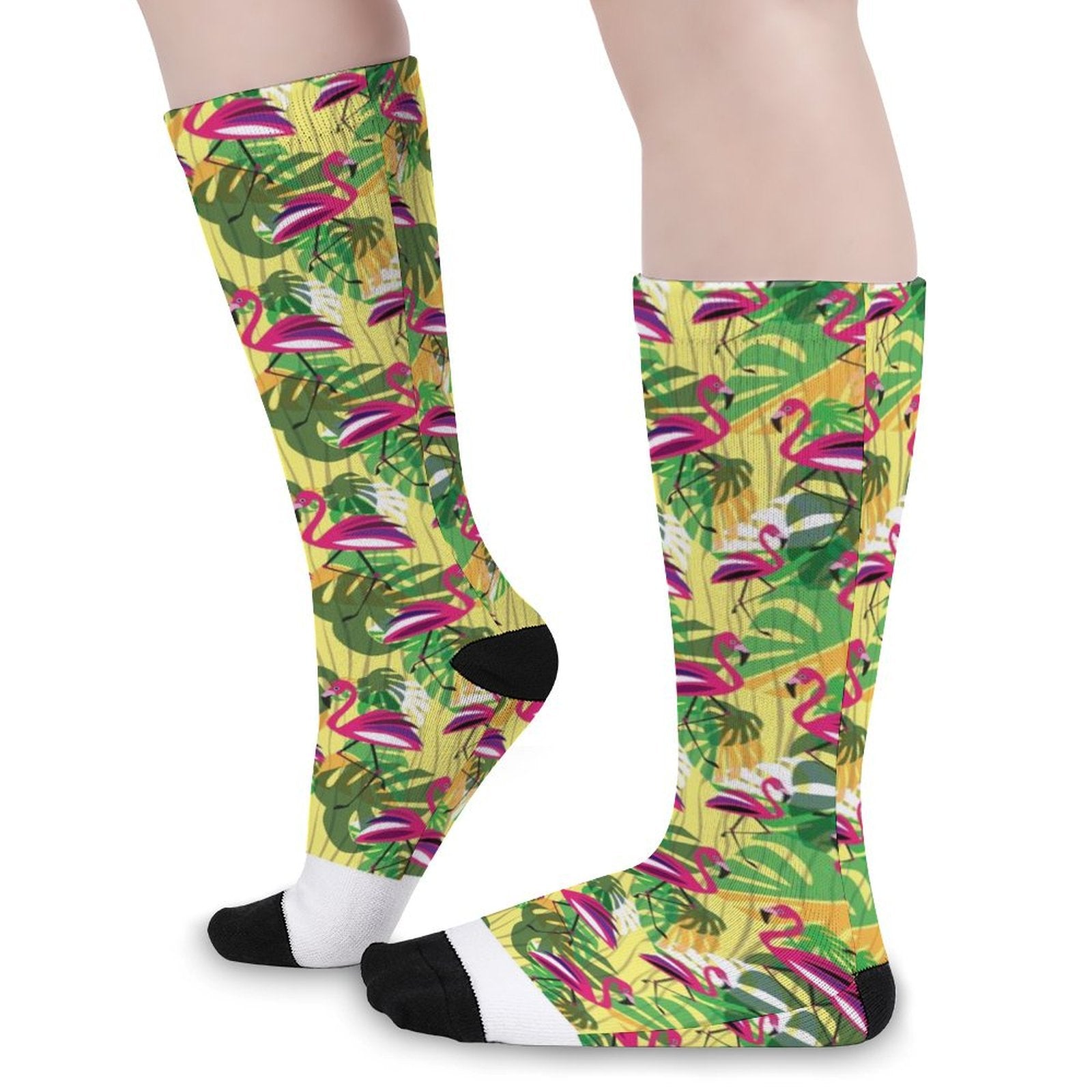 pink Flamingo Prined socks Gifts for Men Women
