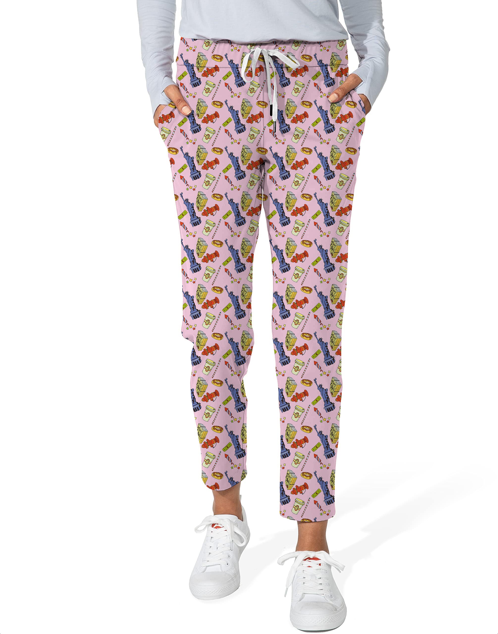 The Statue of Liberty-Women's 7/8 Stretch Ankle Golf Pants