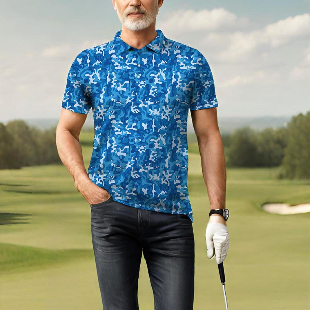 Men's Camo golf polo
