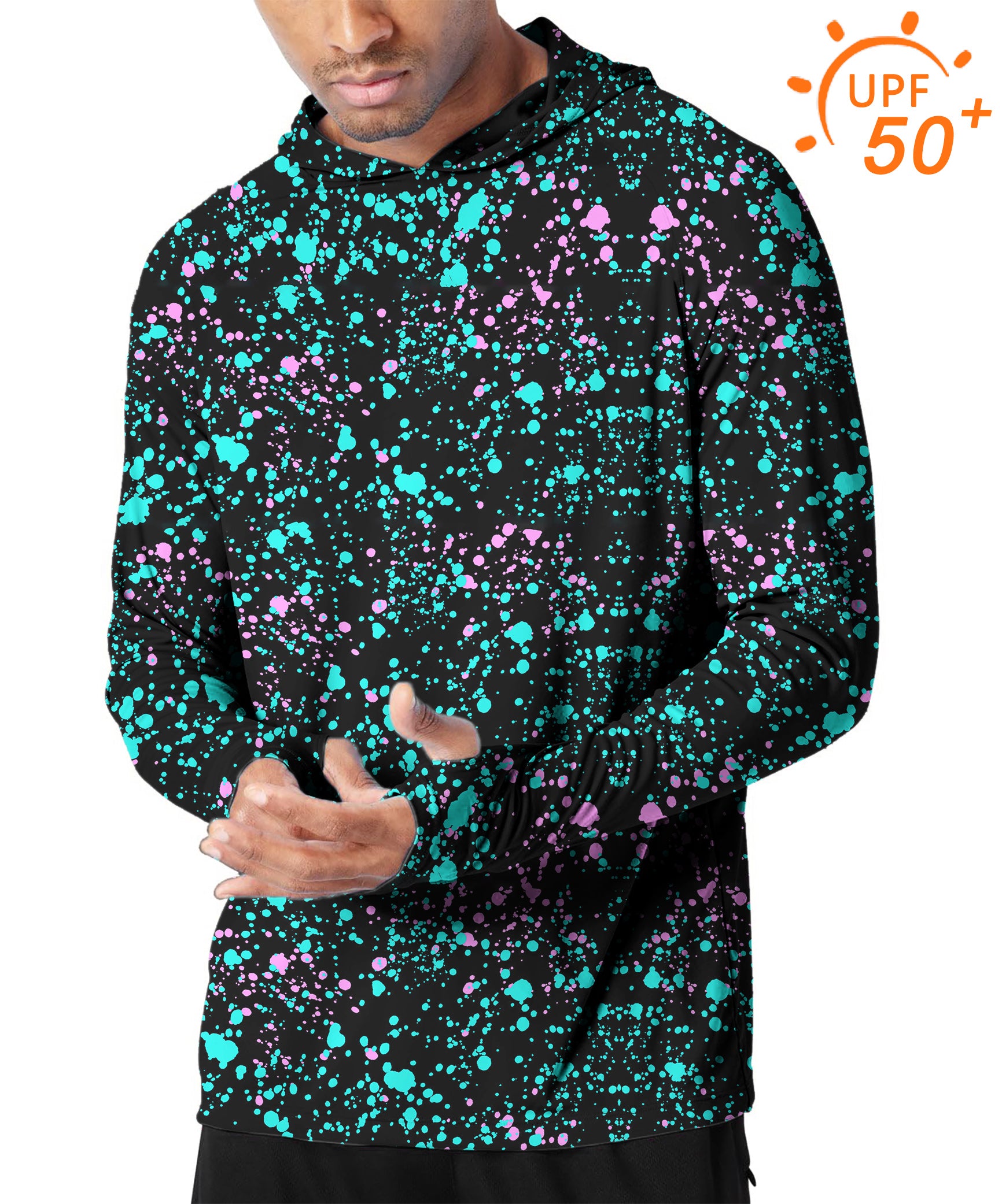 Men's Outdoor GALAXIES Golf Sun Protection Slim Fit hoodies