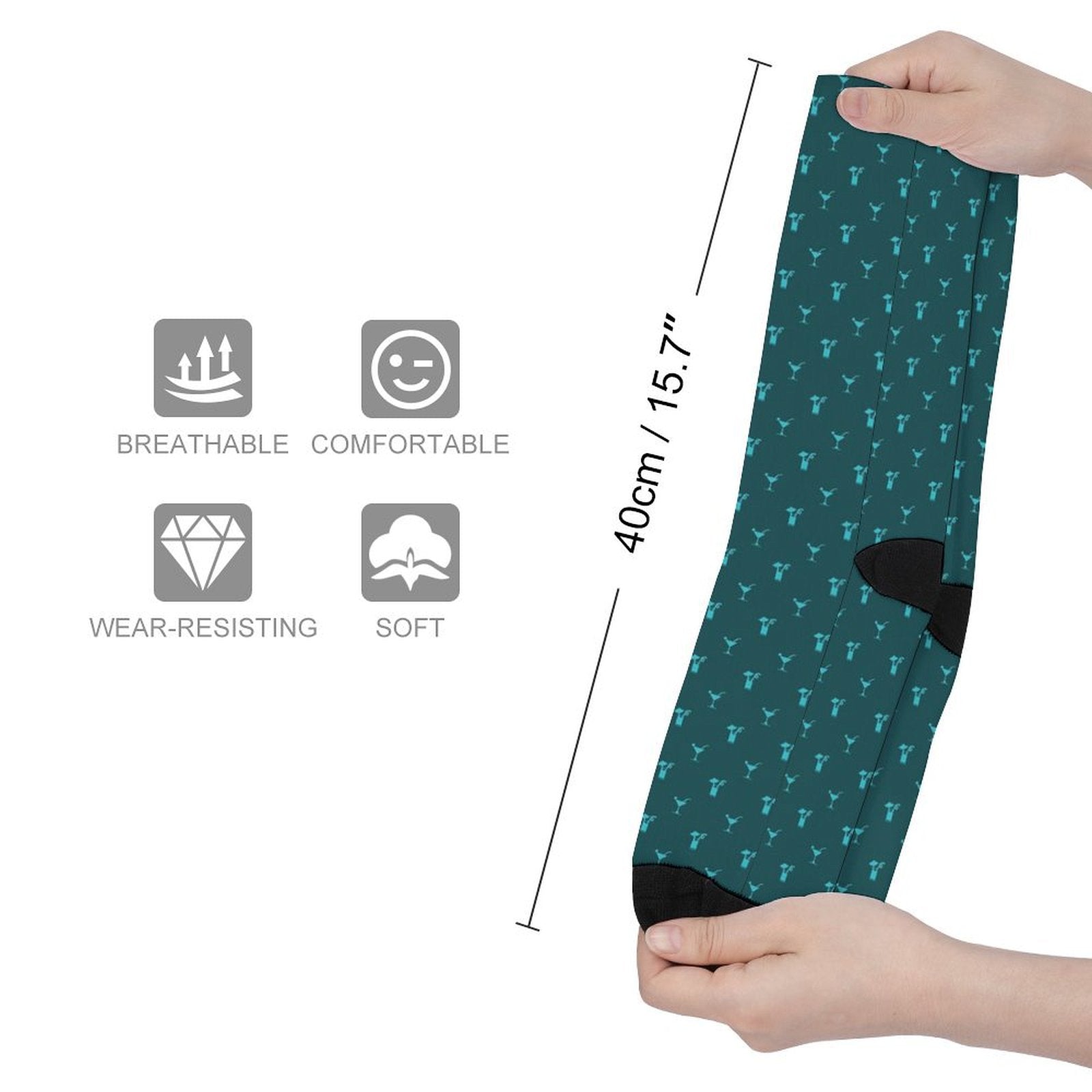 Youth Romantic Prined socks Gifts for Men Women