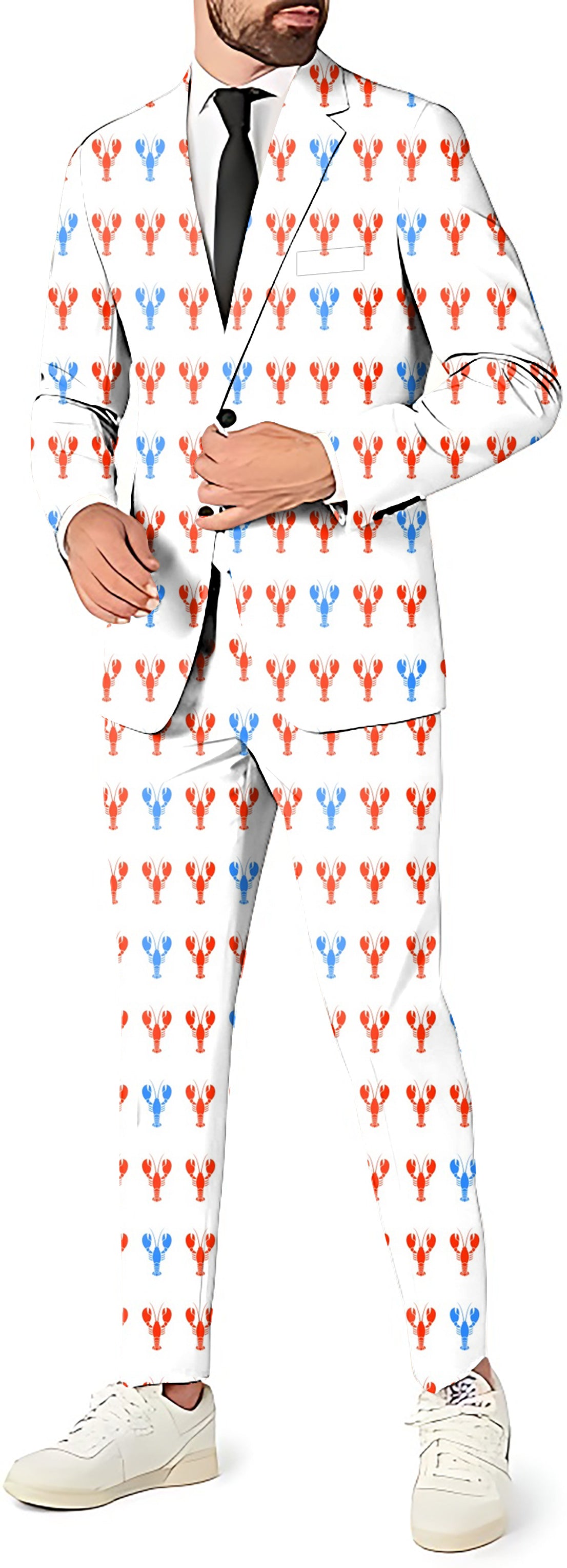 LOBSTERS Men's Party Costumes-Theme Party 2 or 3pcs Suit set-Blazer Pants & Vest US In Stock