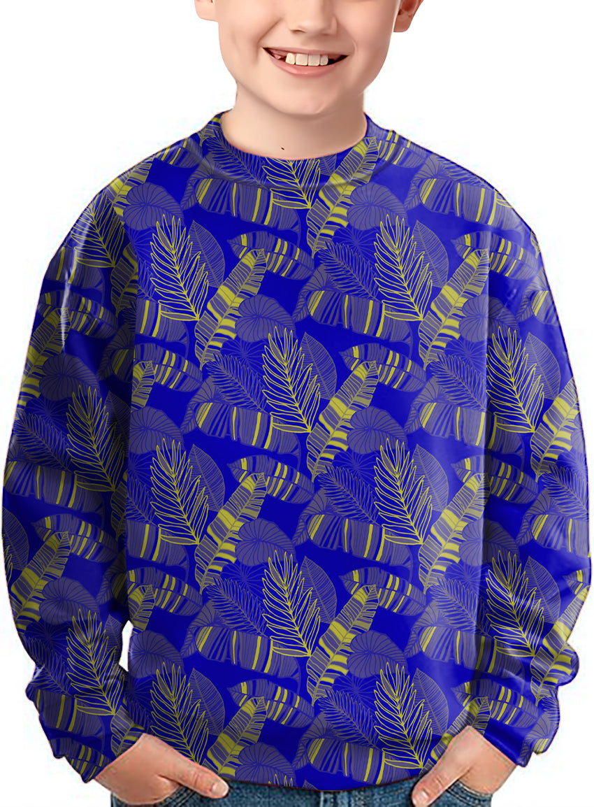 palms yellow Crewneck Pullover Kids Ugly Sweater