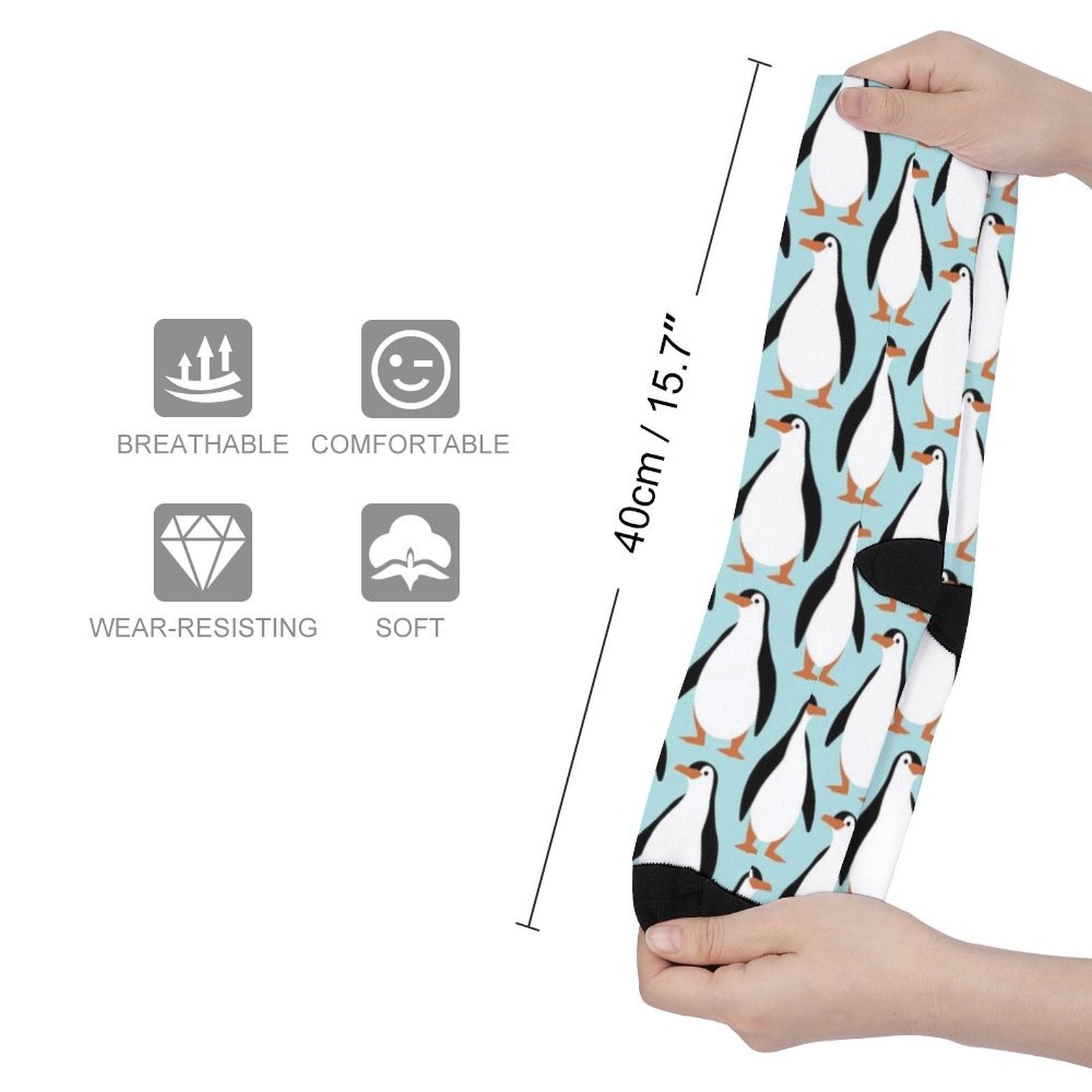 Penguin Party Prined socks Gifts for Men Women