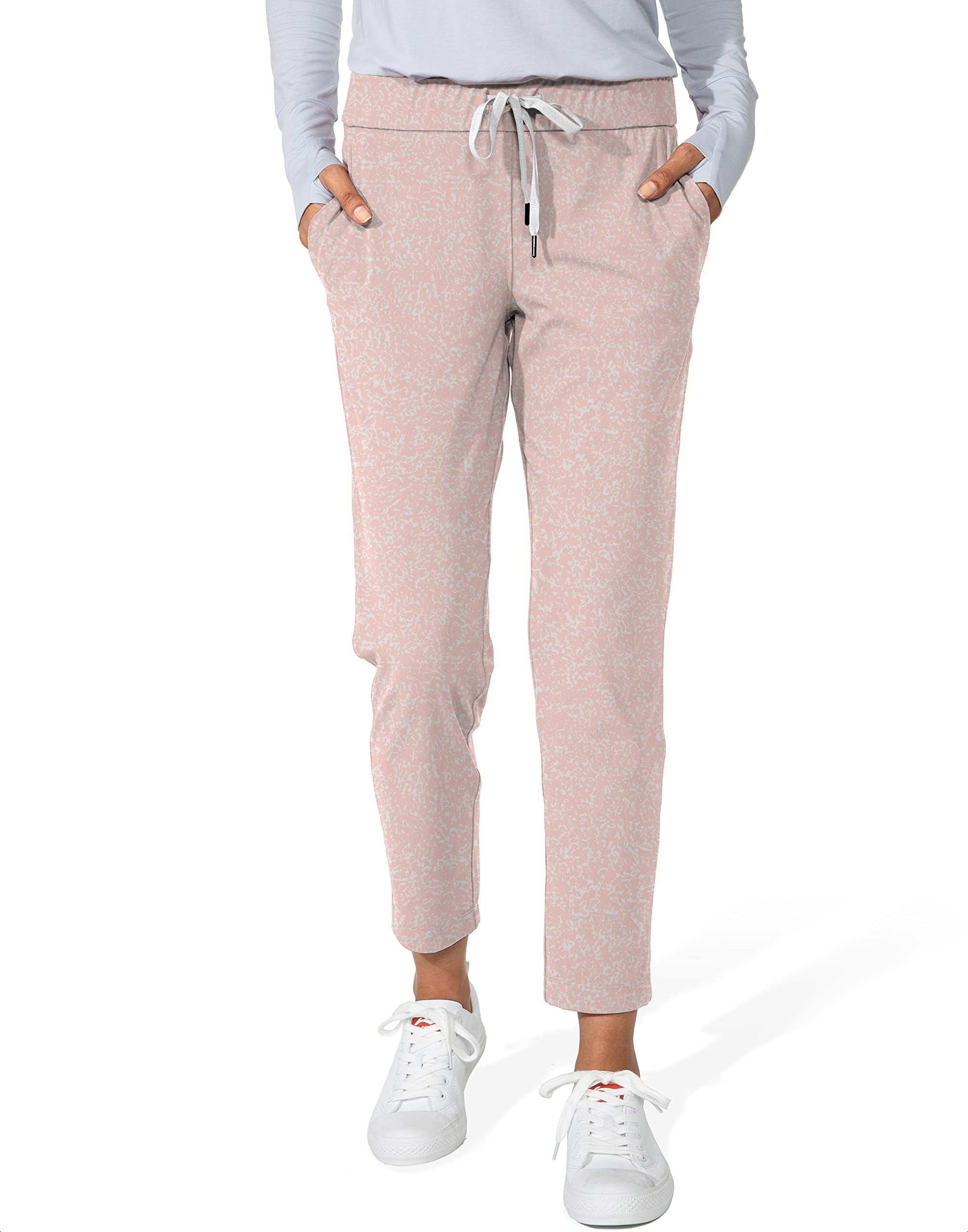 Peach Performance-Women's 7/8 Stretch Ankle Golf Pants