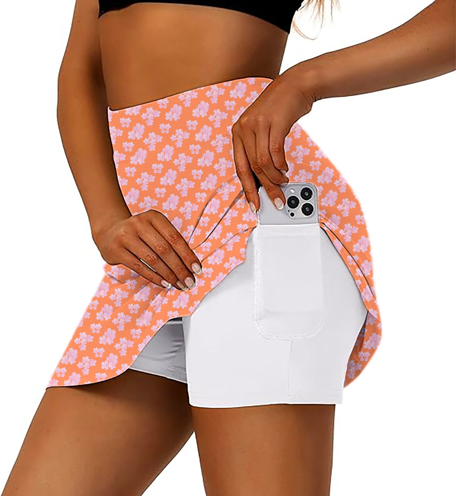 Women's sakura Golf Skirts Inner Shorts Pocket