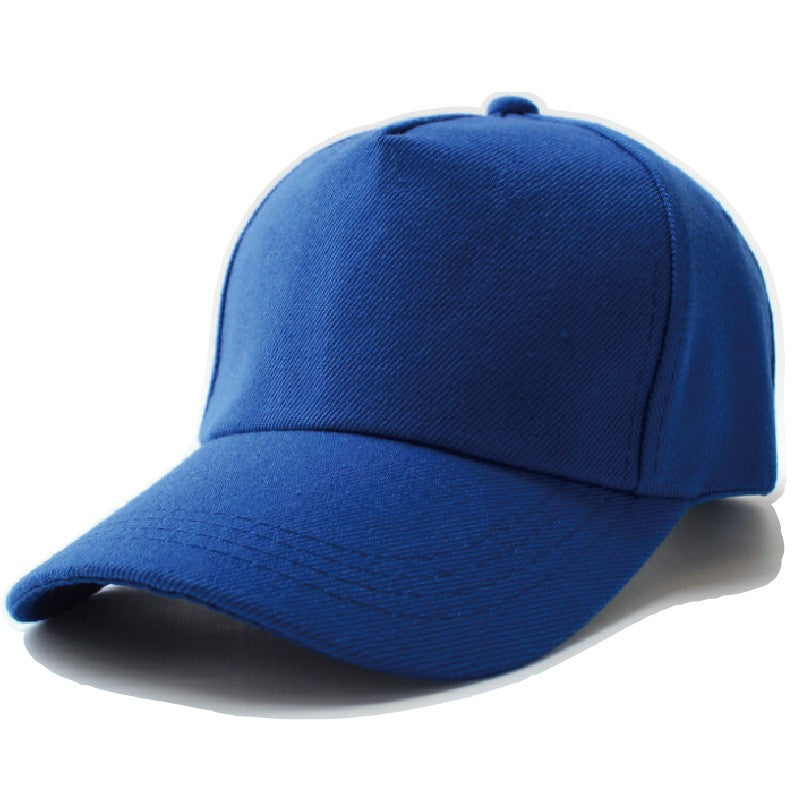 Customized embroidered name blue adjustable golf snapback cap with curved brim for sun protection